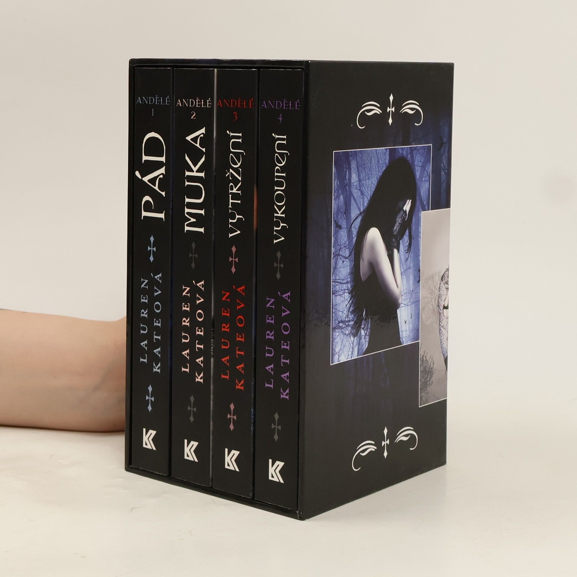 Lauren Kate Andělé 1.-4. díl, 4 svazky v boxu: Pád, Muka, Vytržení, Vykoupení.
