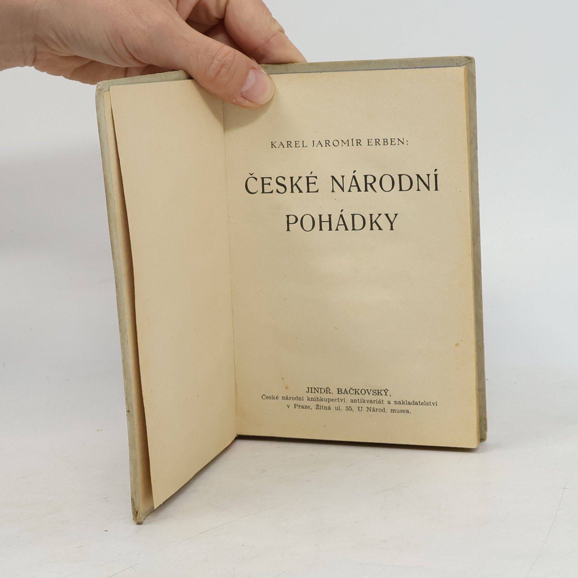 Karel Jaromír Erben Odkaz národu. České národní pohádky