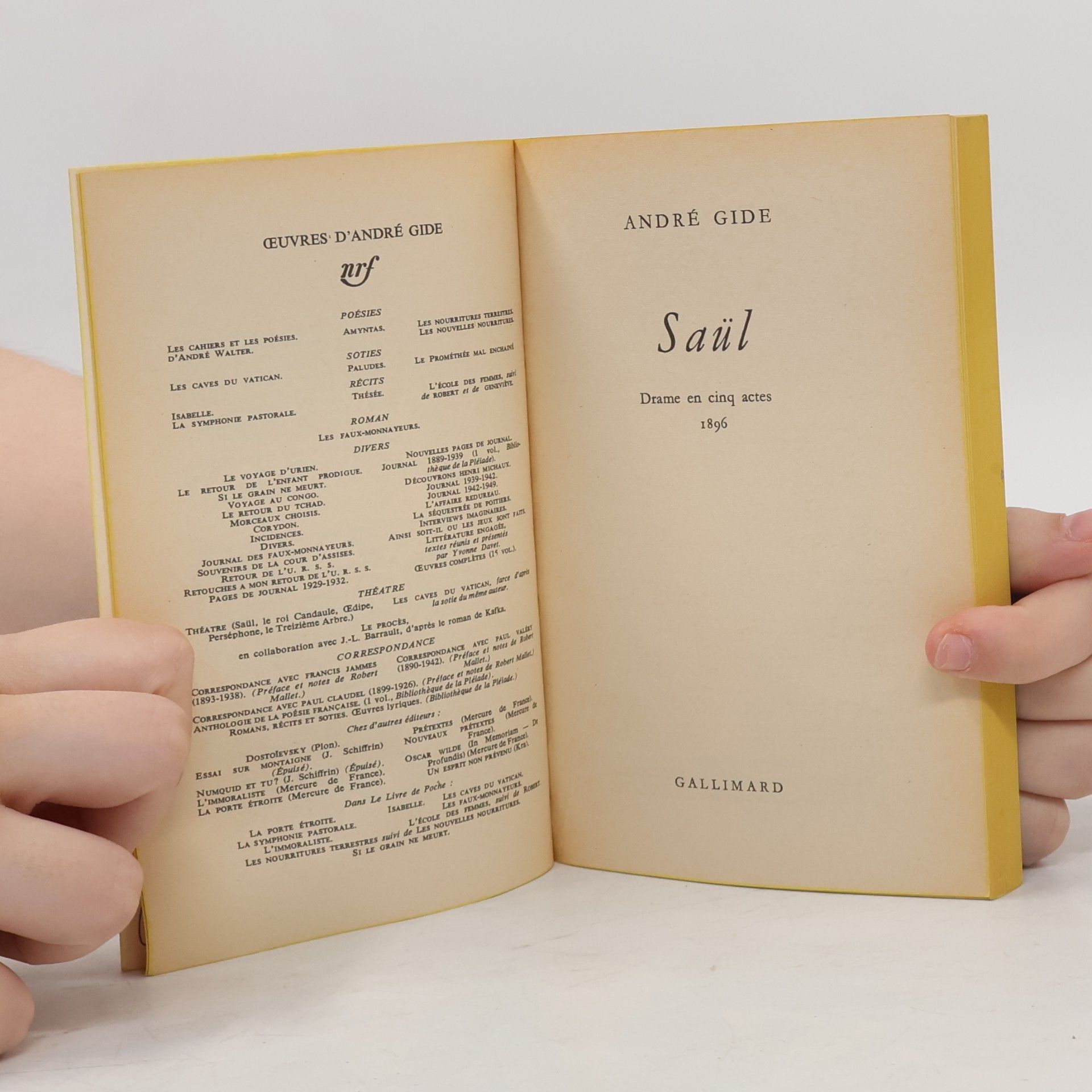 André Gide Saül
