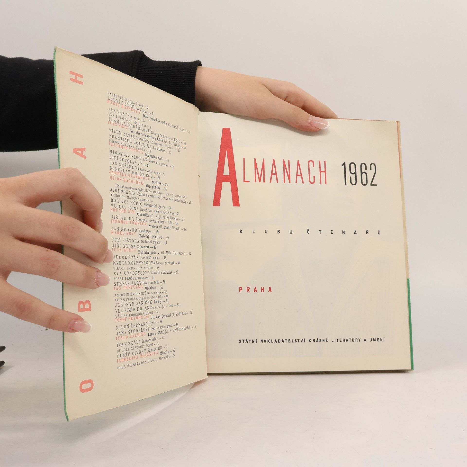 Various authors Almanach Klubu čtenářů 1962