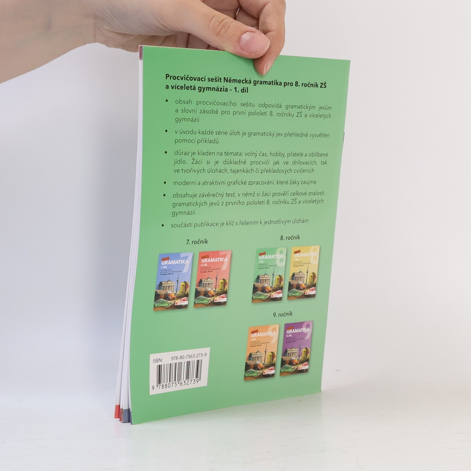Various authors Německá gramatika 8 pro ZŠ – 1. díl - procvičovací sešit