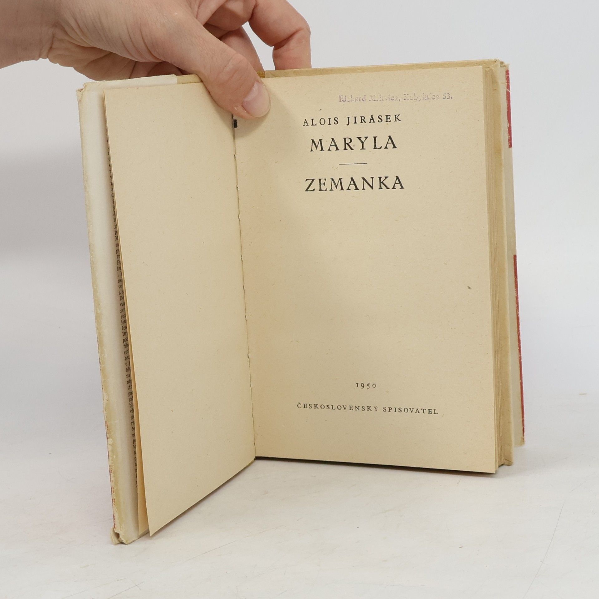 Alois Jirásek Maryla. Zemanka