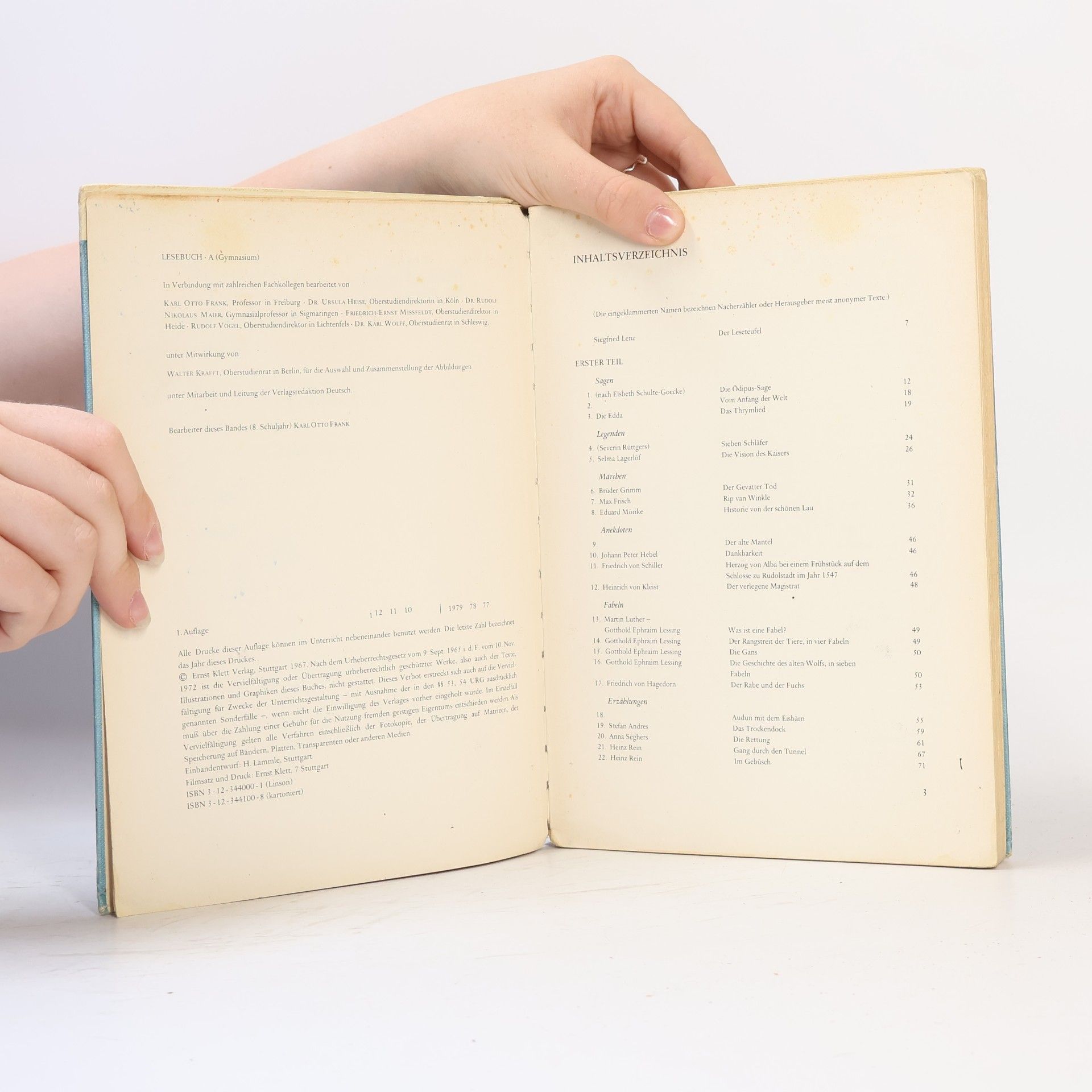 Karl Otto Frank Lesebuch A8