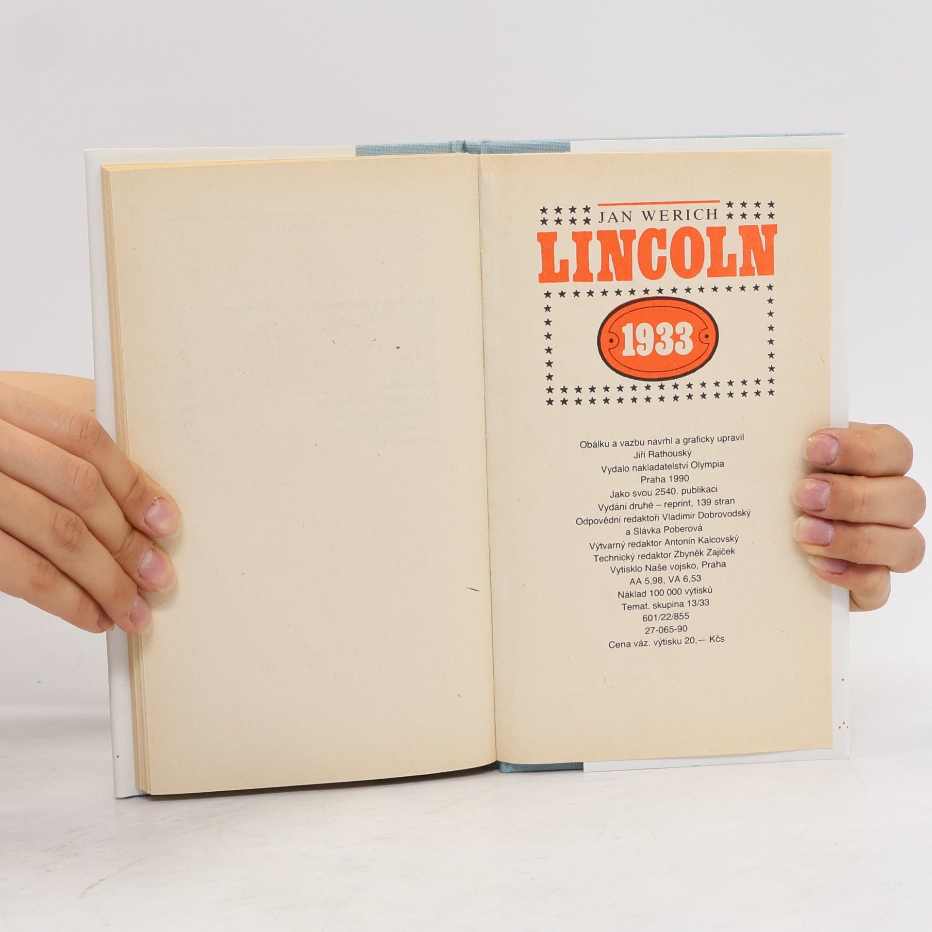 Jan Werich Lincoln 1933