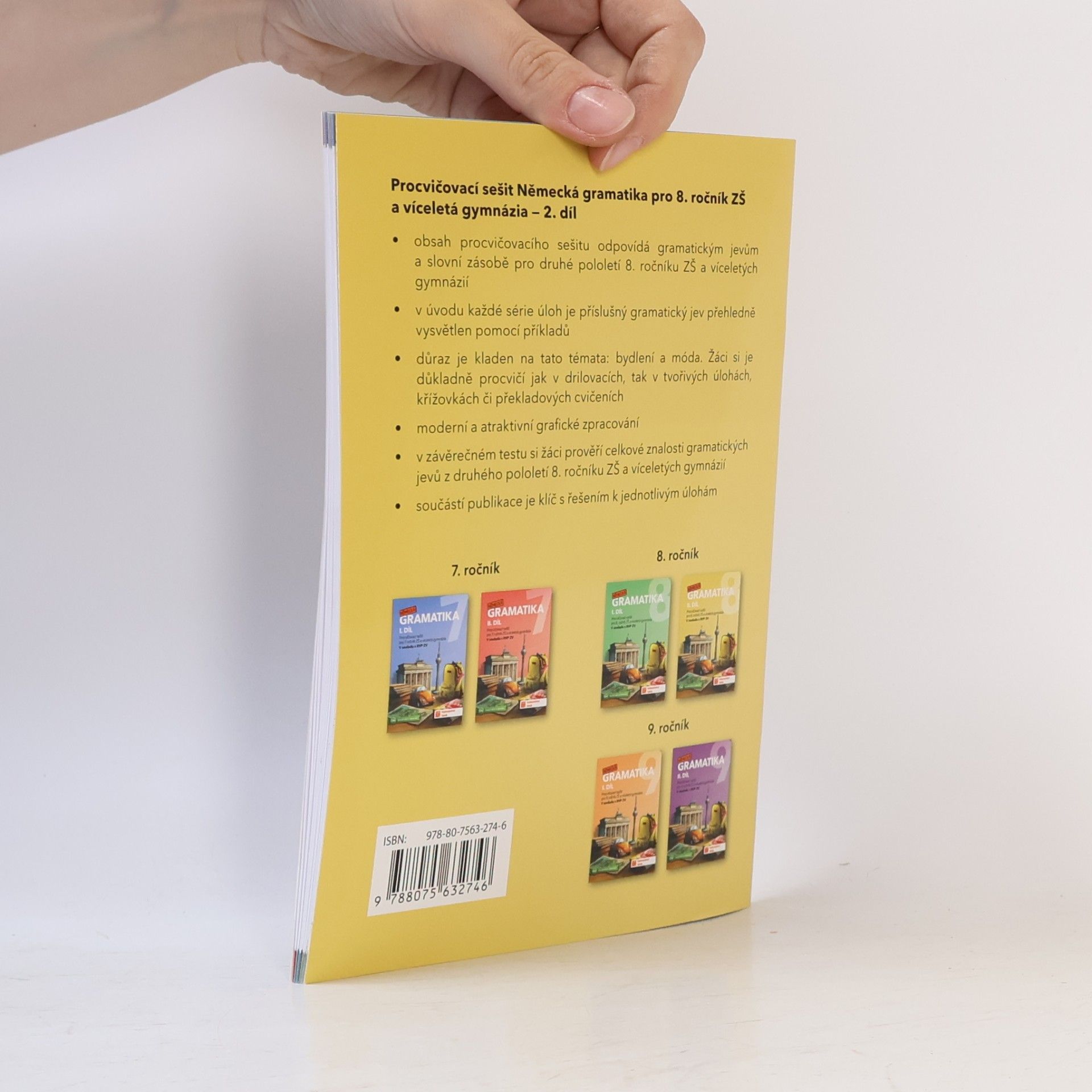 Autorenkollektiv Německá gramatika 8 pro ZŠ – 2. díl - procvičovací sešit