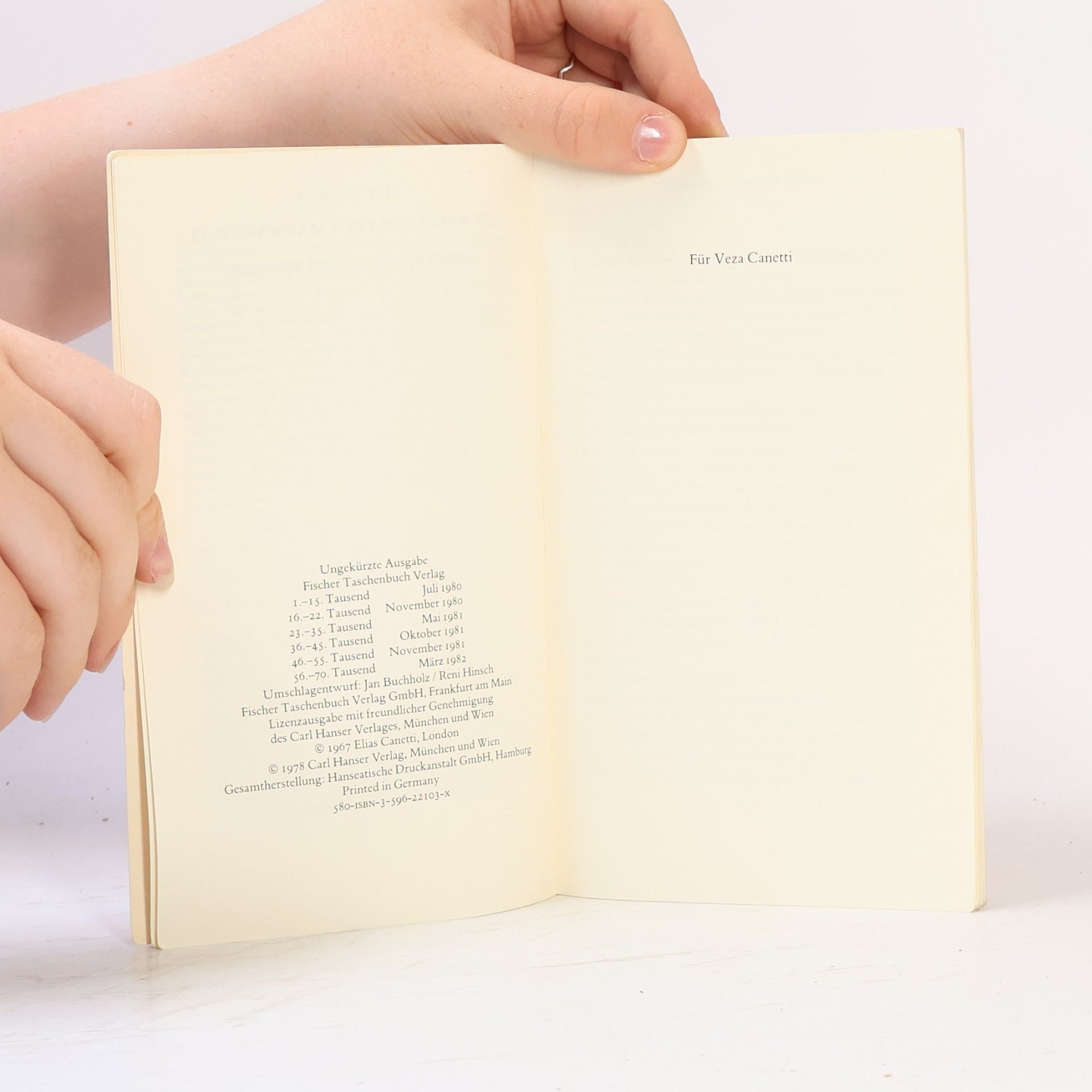 Elias Canetti Die Stimmen von Marrakesch