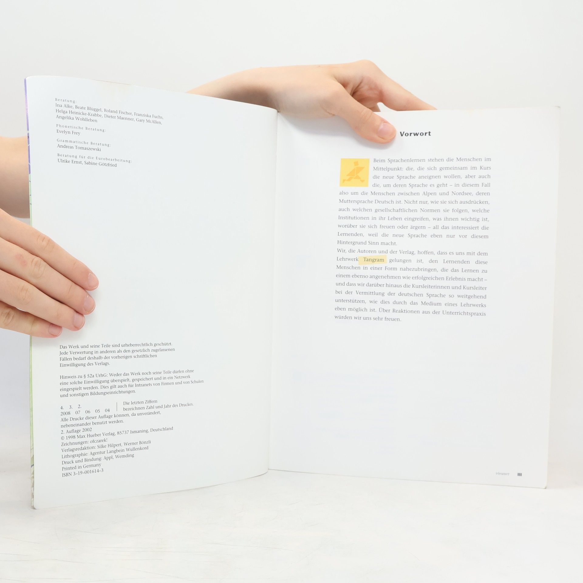Rosa-Maria Dallapiazza Tangram. Deutsch als Fremdsprache. 1B, Kursbuch und Arbeitsbuch
