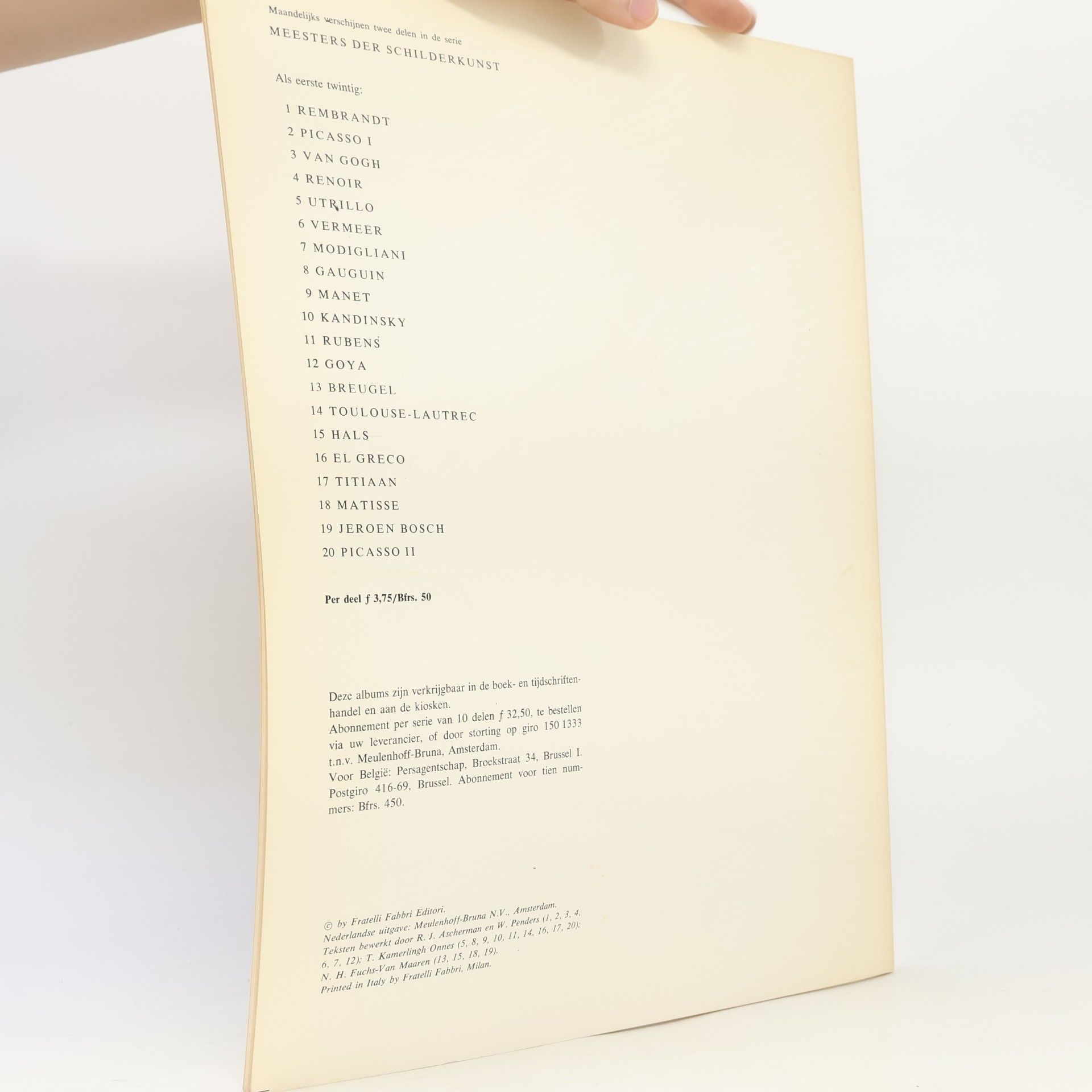 Collectif d'auteurs Meeters der Schilderkunst. Titiaan