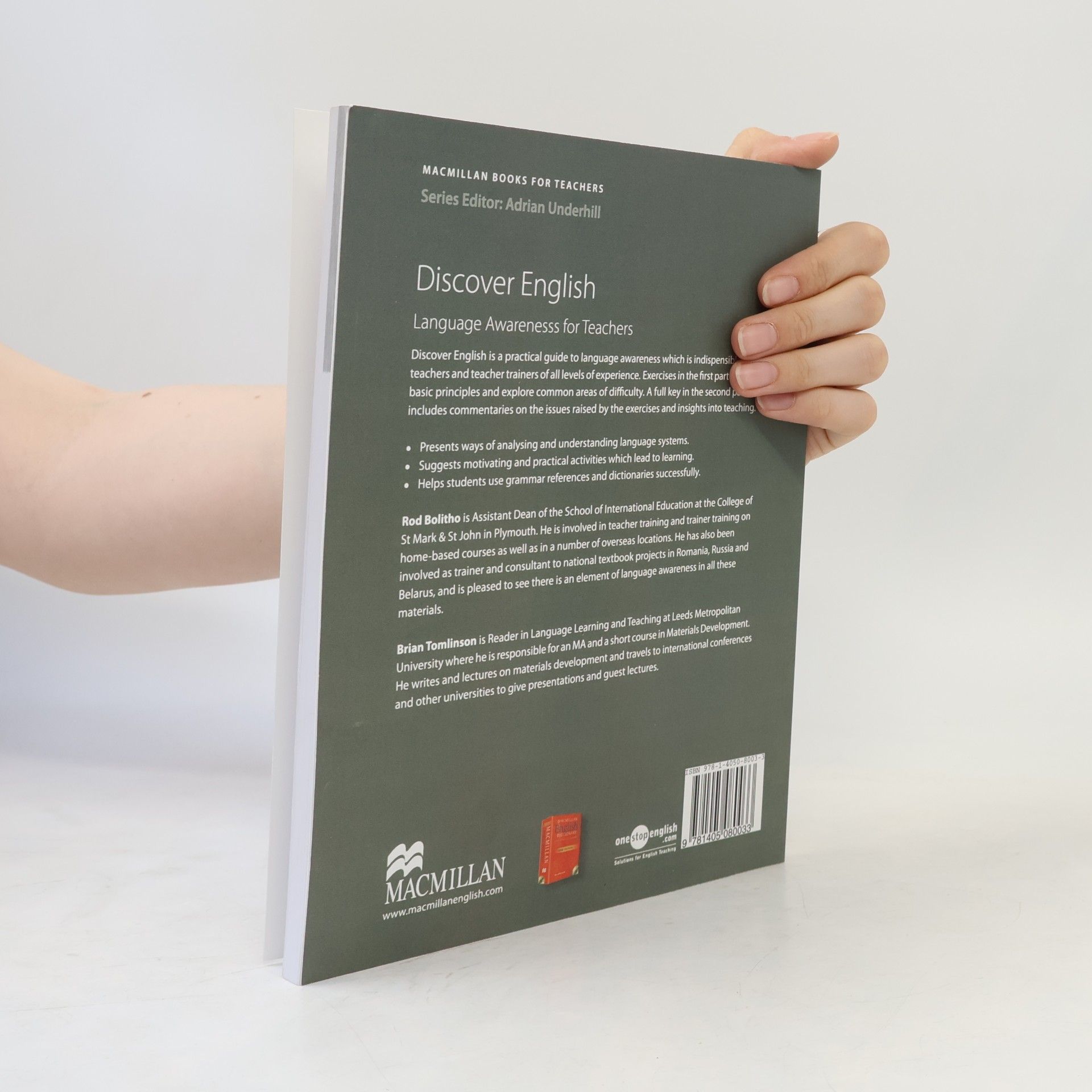 Brian Tomlinson Discover English : language analysis for teachers