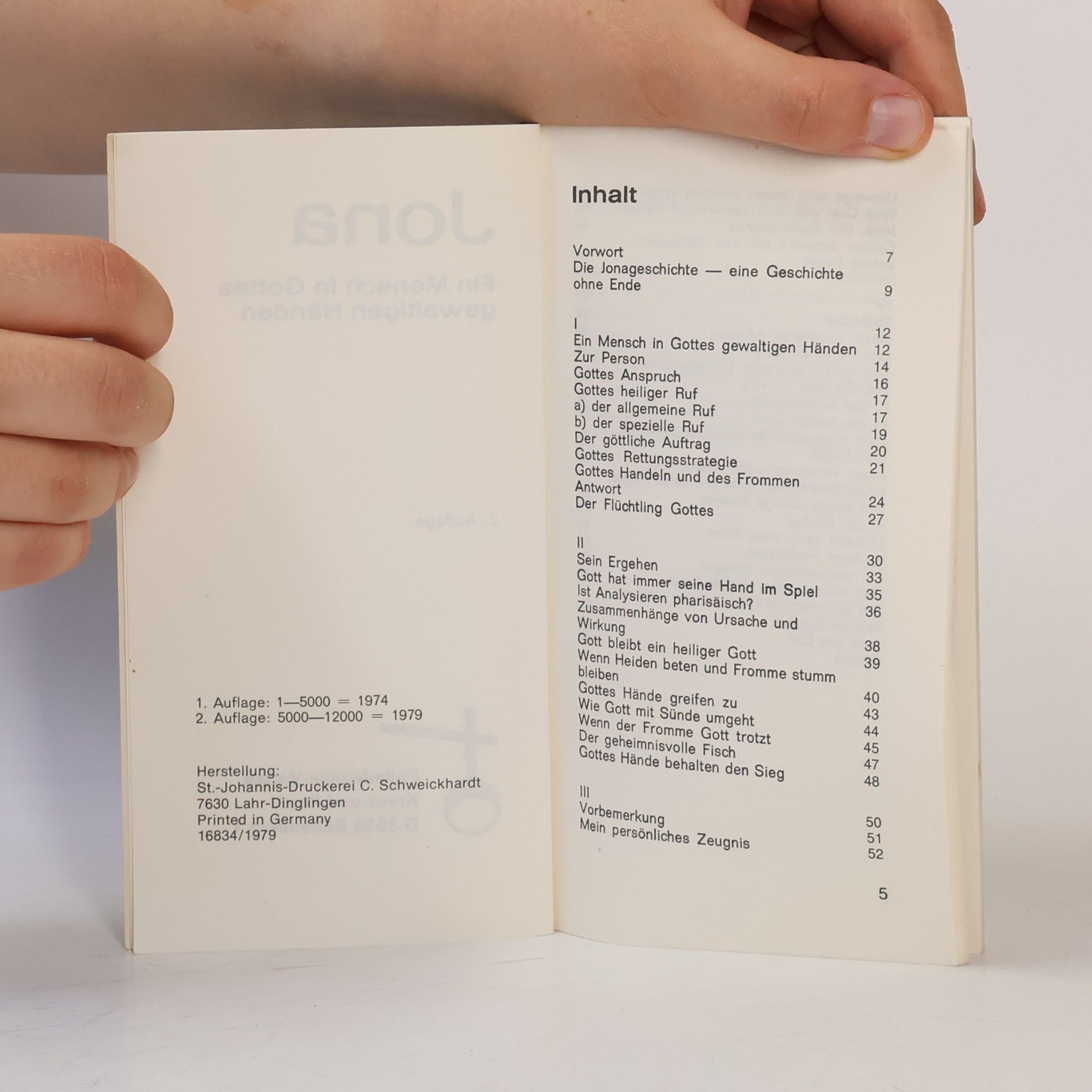 Autorenkollektiv Jona. Ein Mensch in Gottes gewaltigen Händen