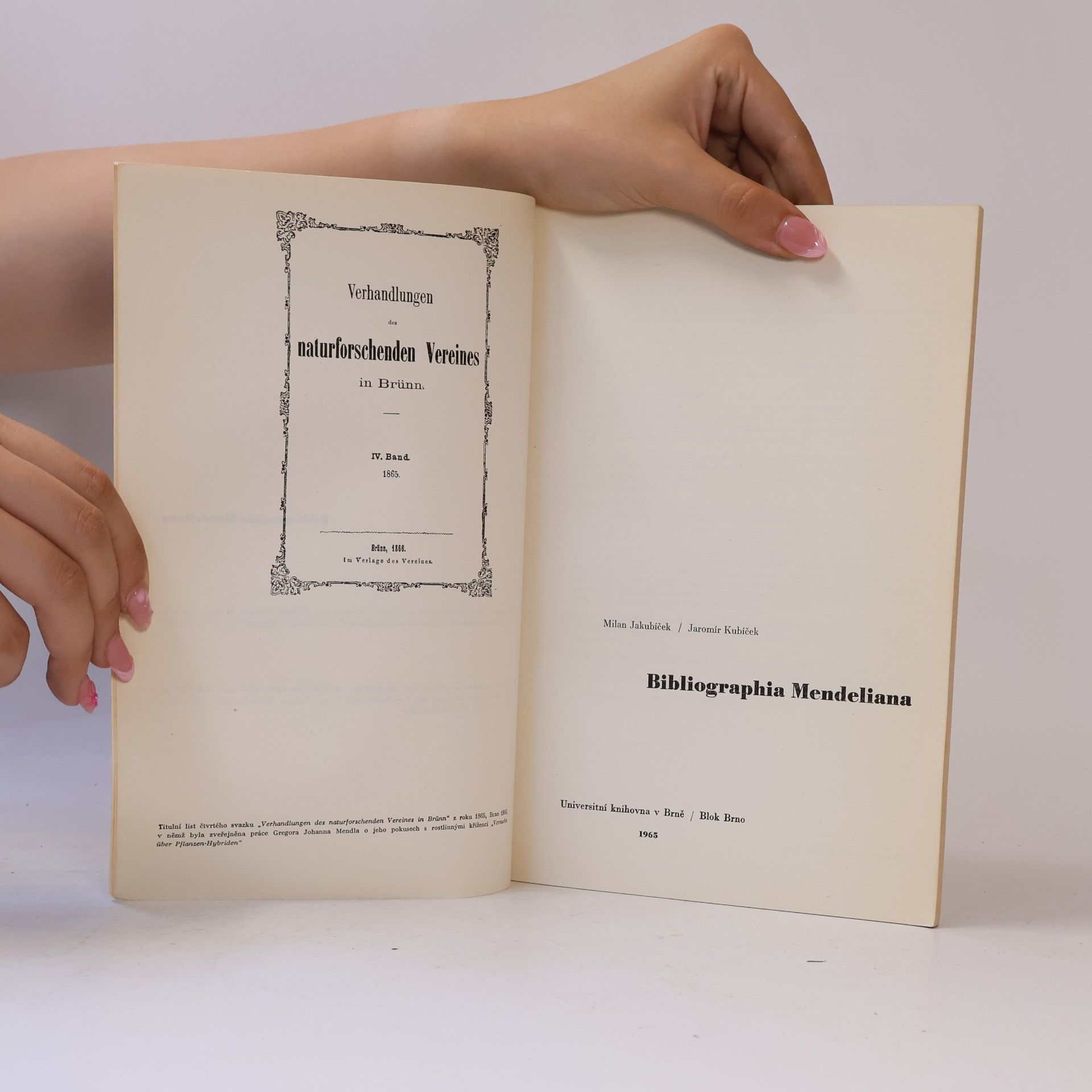 Kolektiv autorů Bibliographia Mendeliana 1965-1969