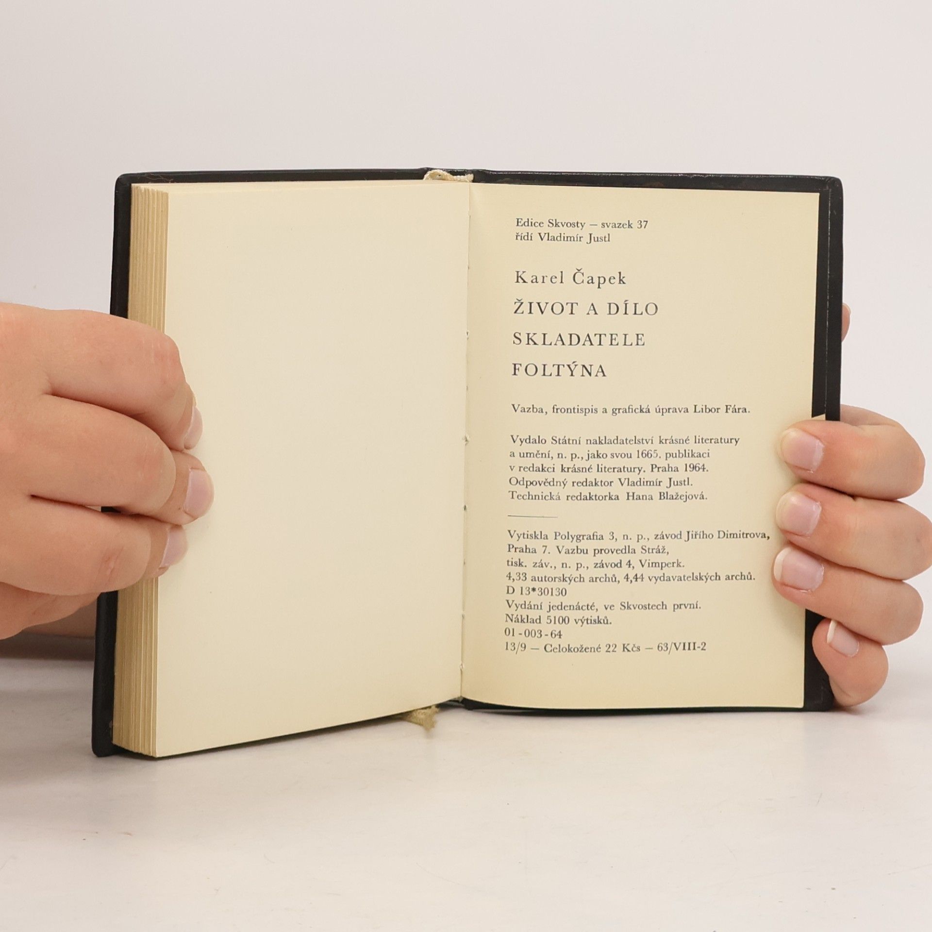 Karel Čapek Život a dílo skladatele Foltýna