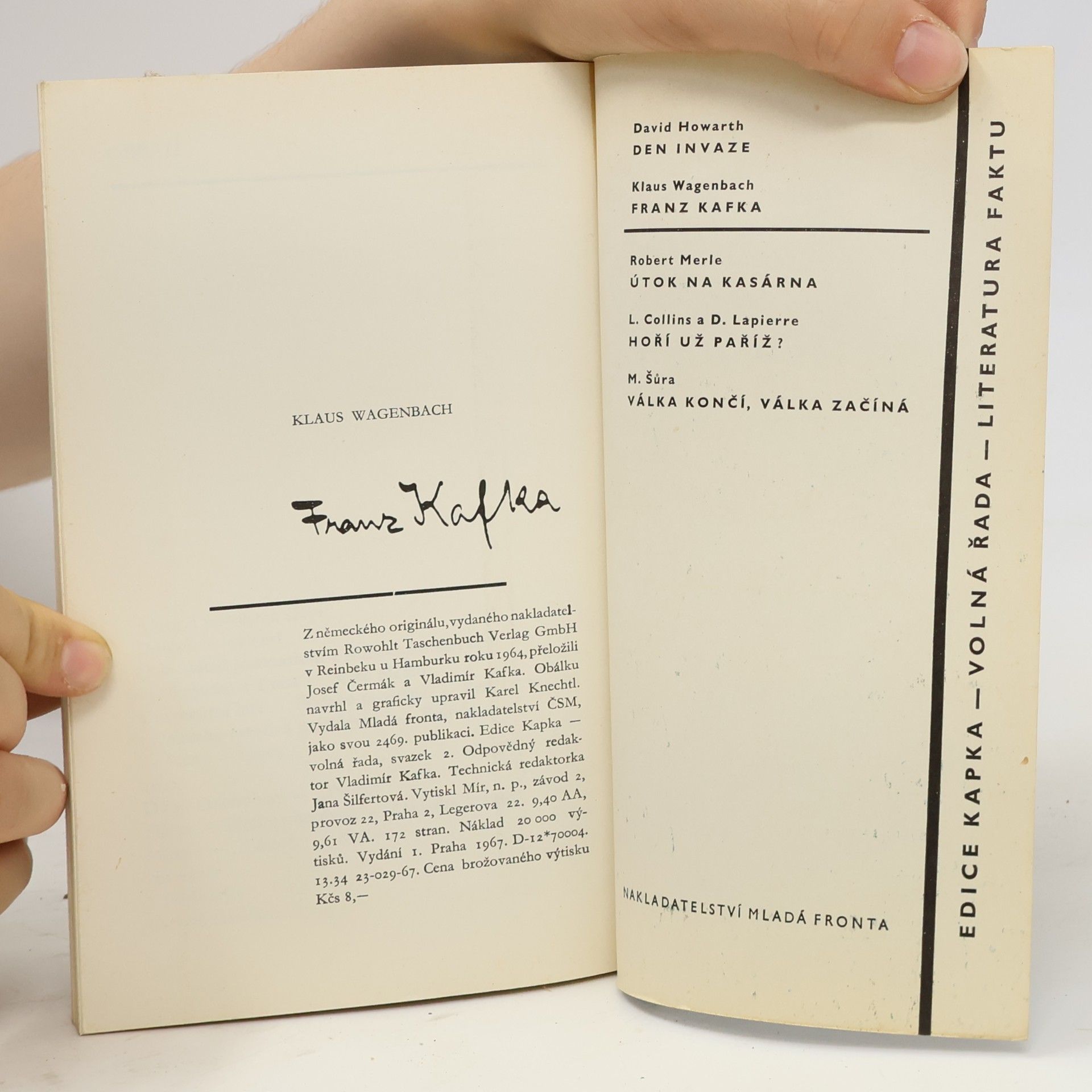 Klaus Wagenbach Franz Kafka