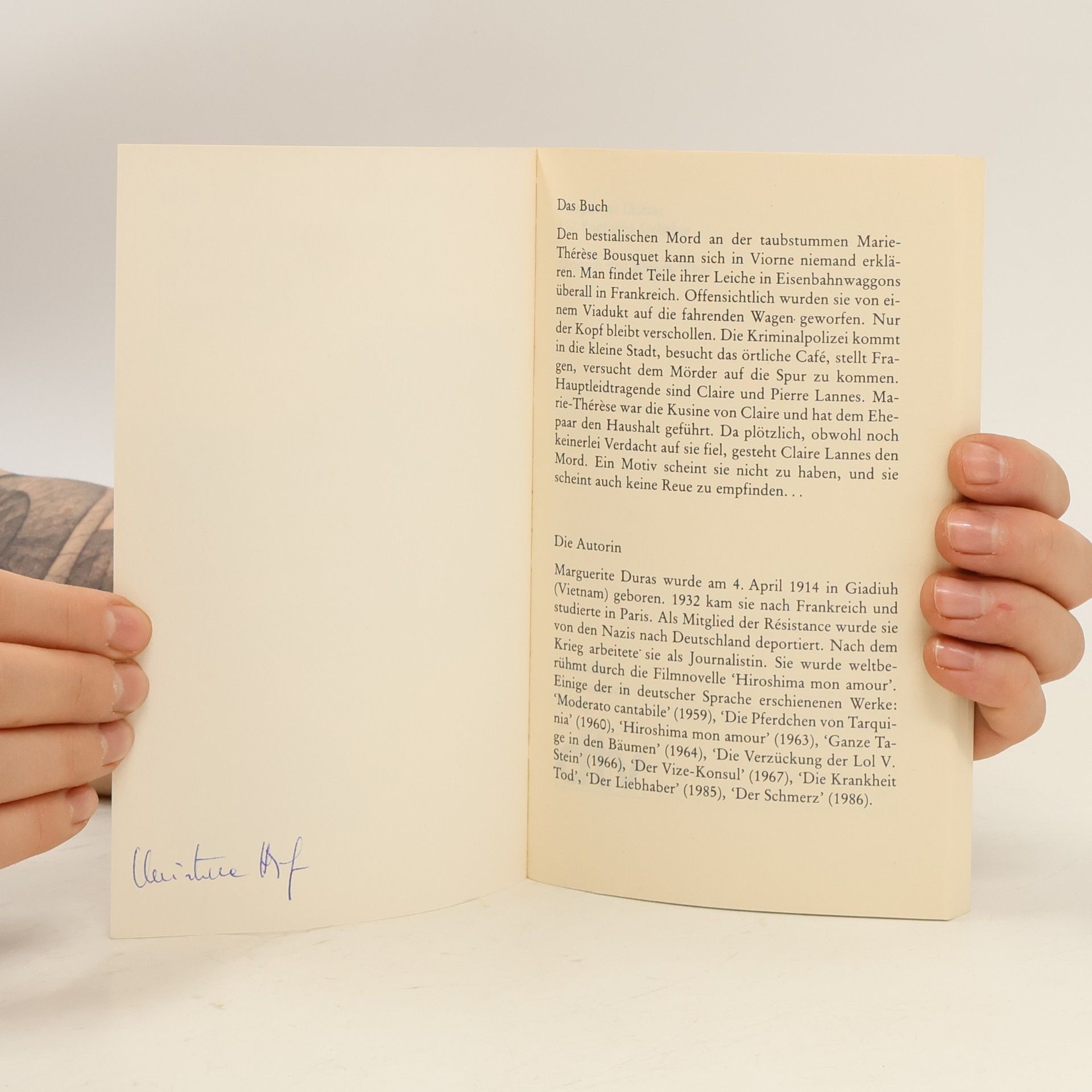 Marguerite Duras Die englische Geliebte