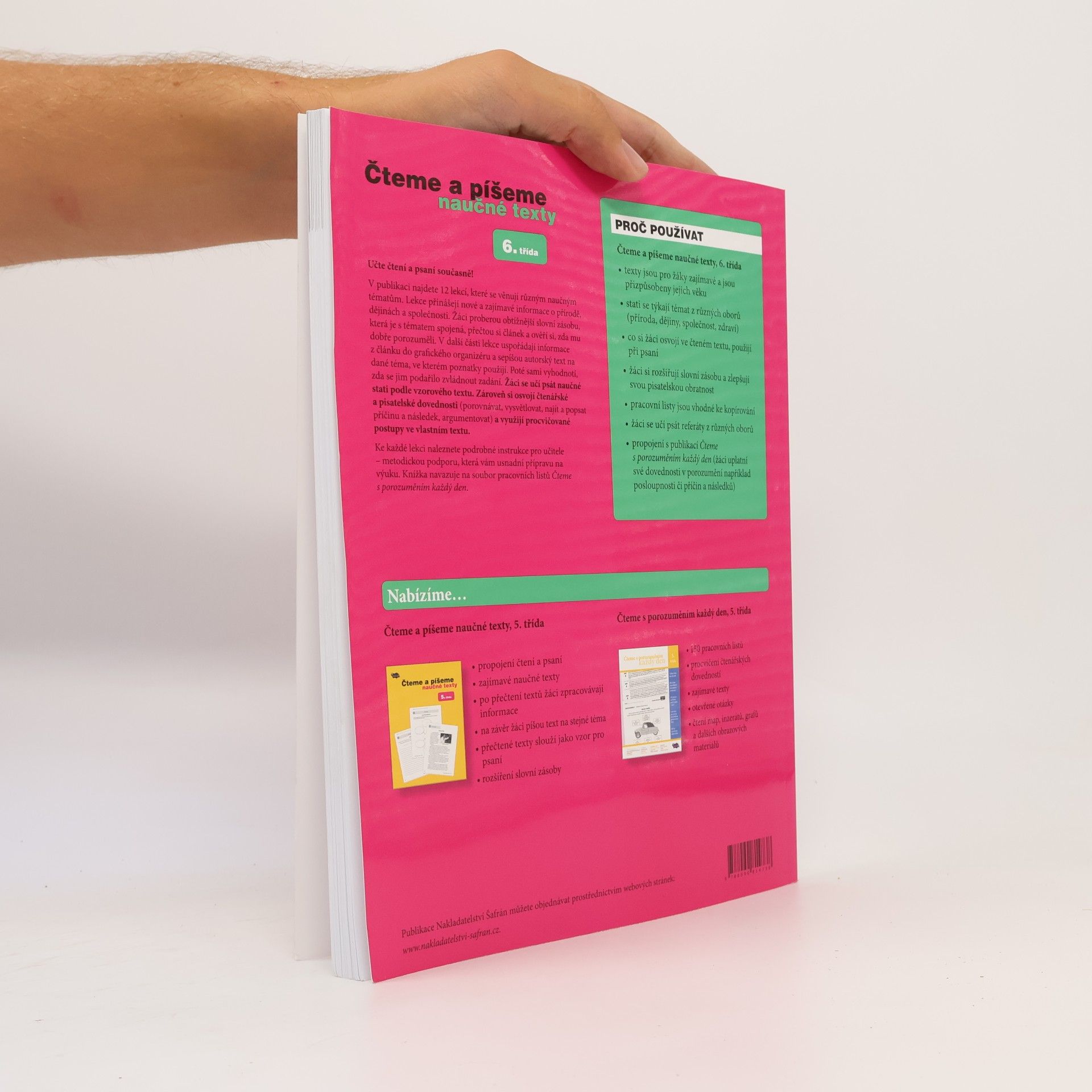 Various authors Čteme a píšeme naučné texty. 6. třída
