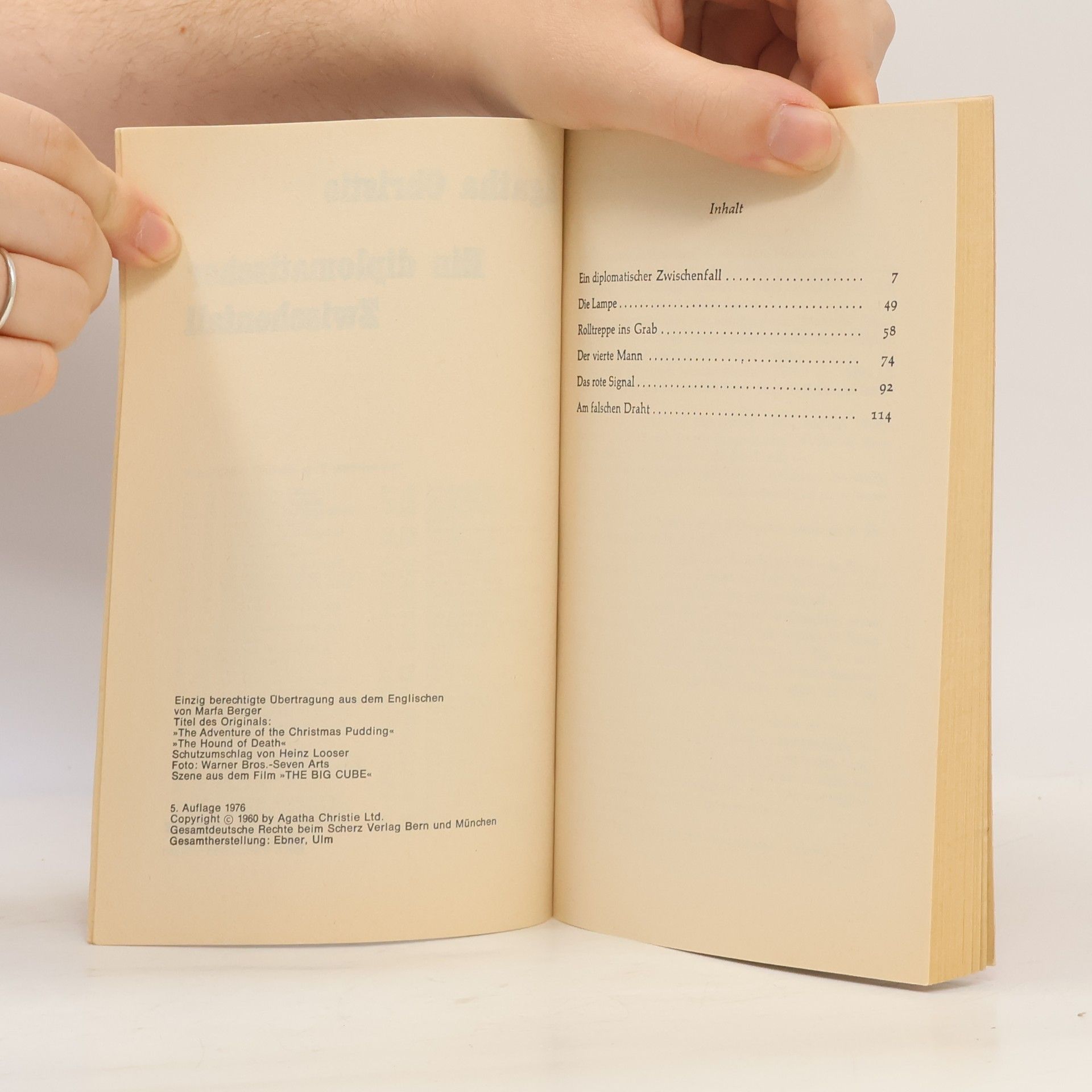 Agatha Christie Ein diplomatischer Zwischenfall