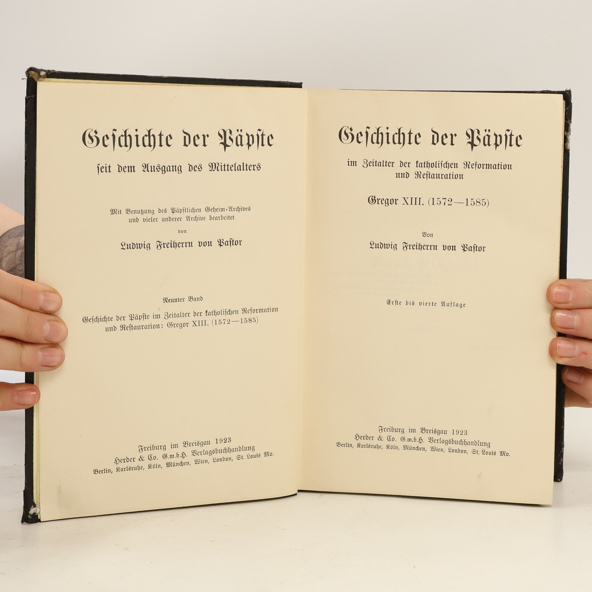 Ludwig Freiherrn von Pastor Geschichte der Päpste IX. Geschichte der Päpste im Zeitalter der katholischen Reformation und Restauration: Gregor XIII (1572-1585)