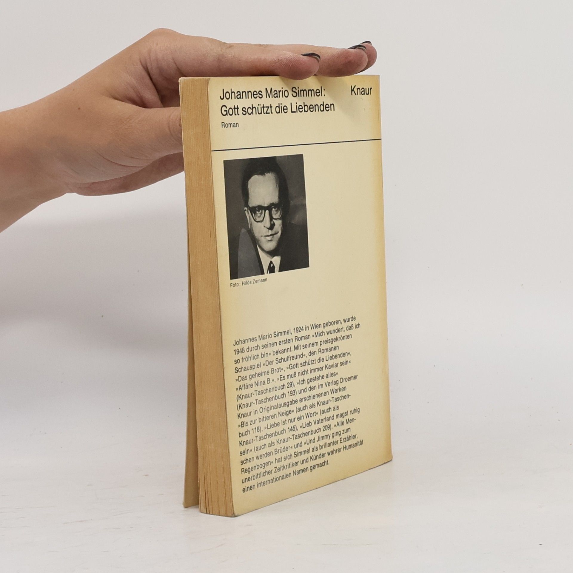 Johannes Mario Simmel Gott schützt die Liebenden