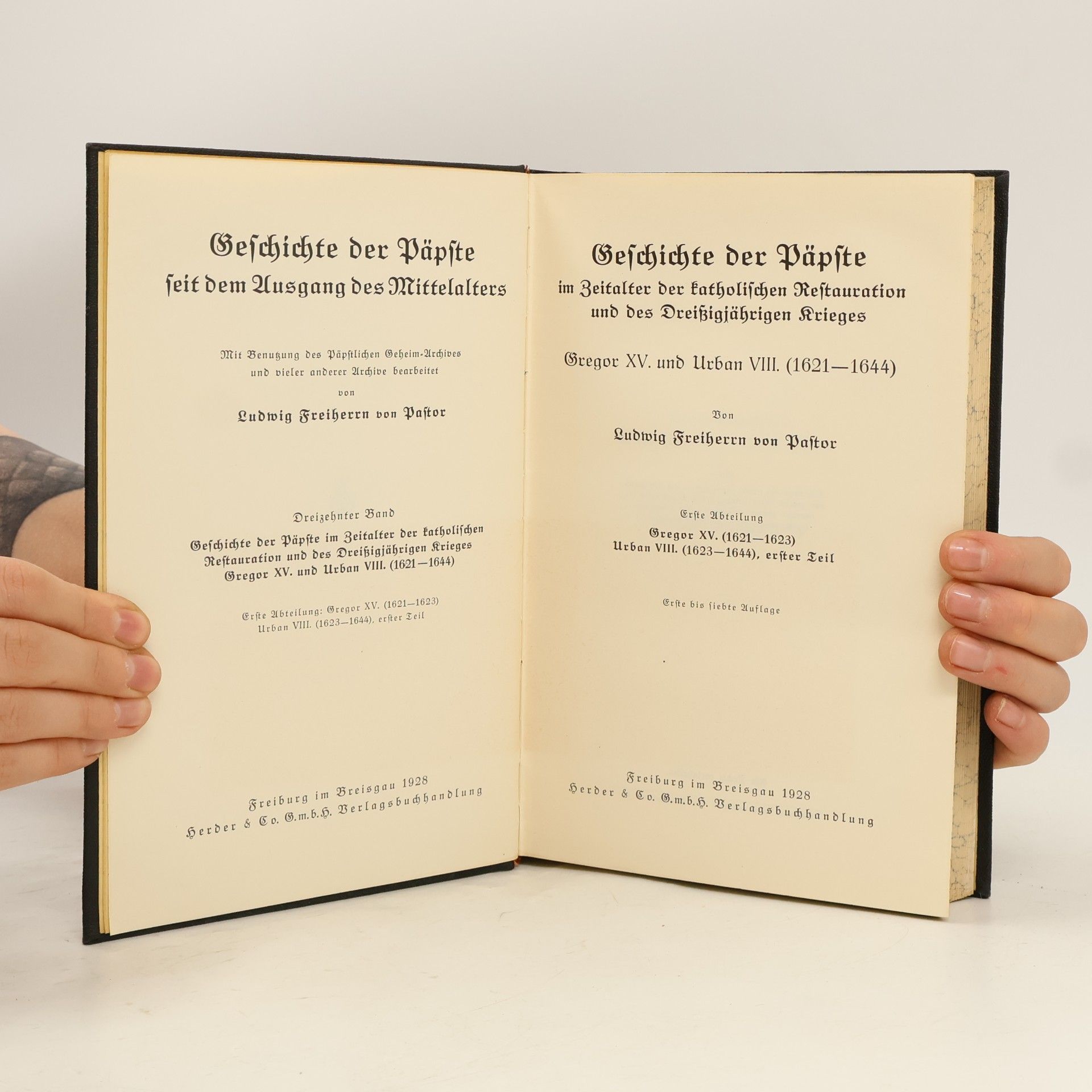 Ludwig Freiherrn von Pastor Geschichte der Päpste seit dem Ausgang des Mittelalters 13/1