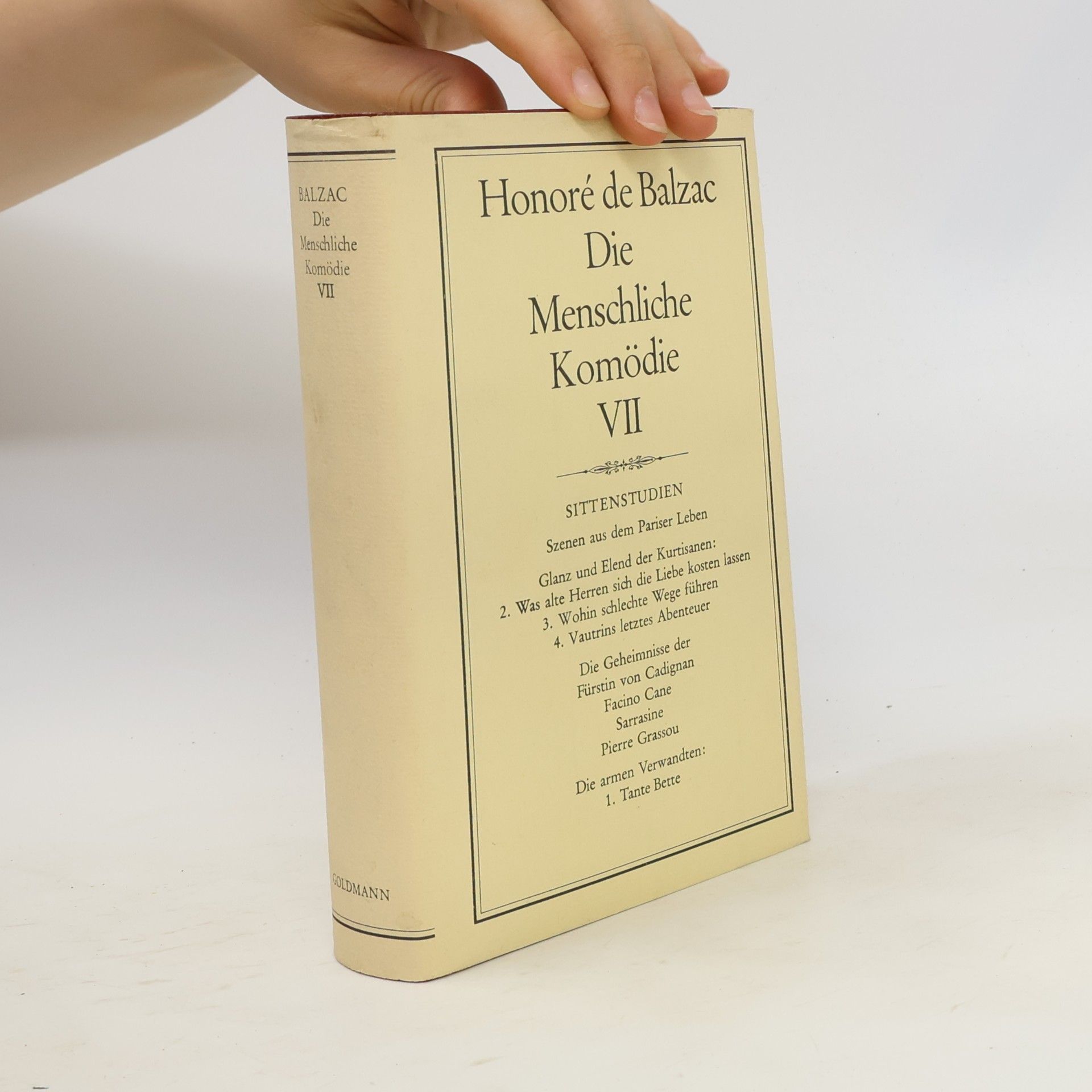 Honoré de Balzac Die Menschliche Komödie VII.