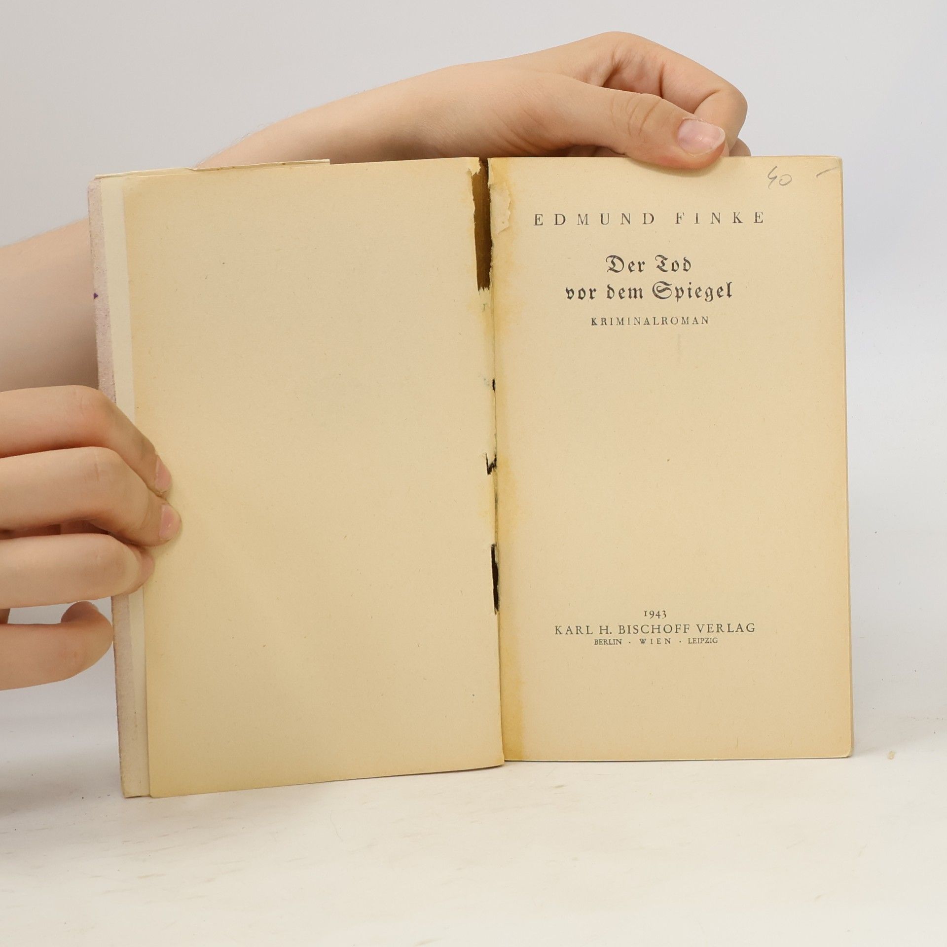 Edmund Finke Der Tod vor dem Spiegel