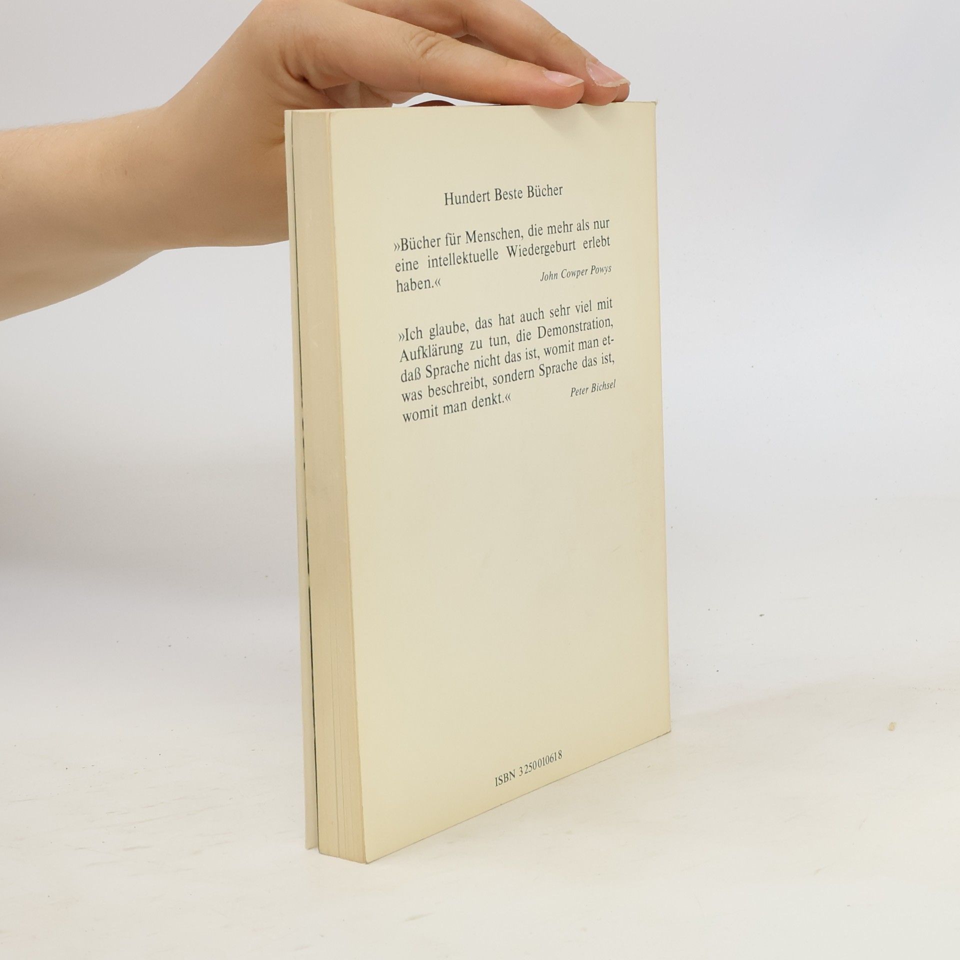 John Cowper Powys 100 [Hundert] beste Bücher