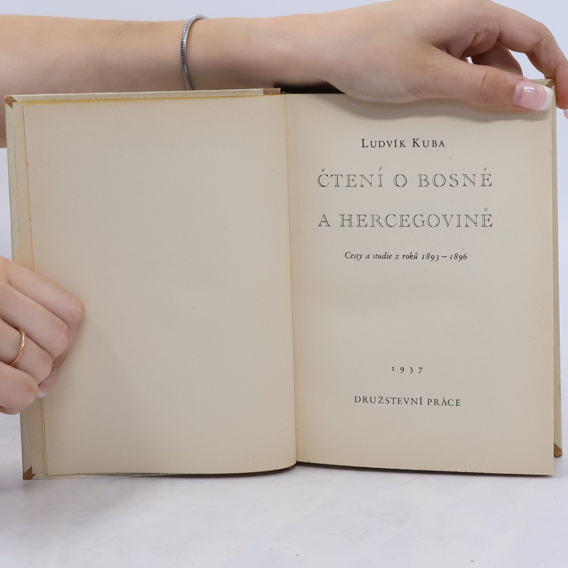Ludvík Kuba Čtení o Bosně a Hercegovině