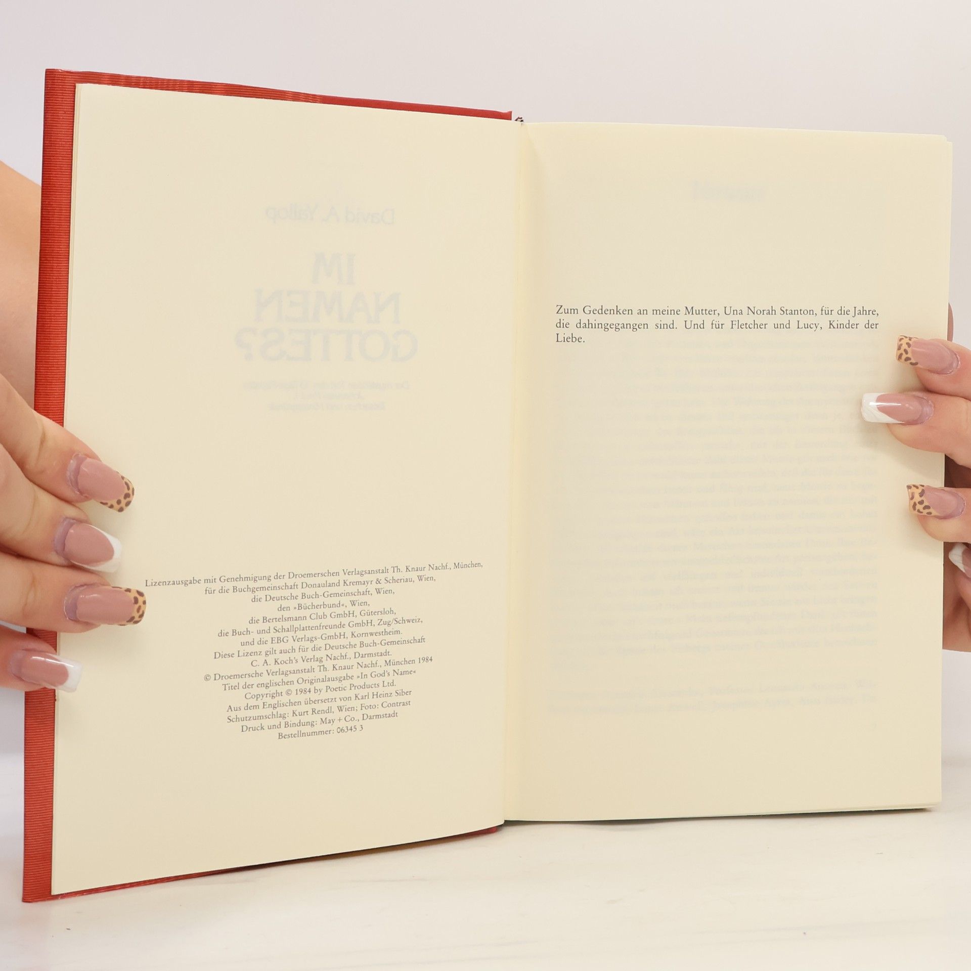 David Yallop Im Namen gottes?
