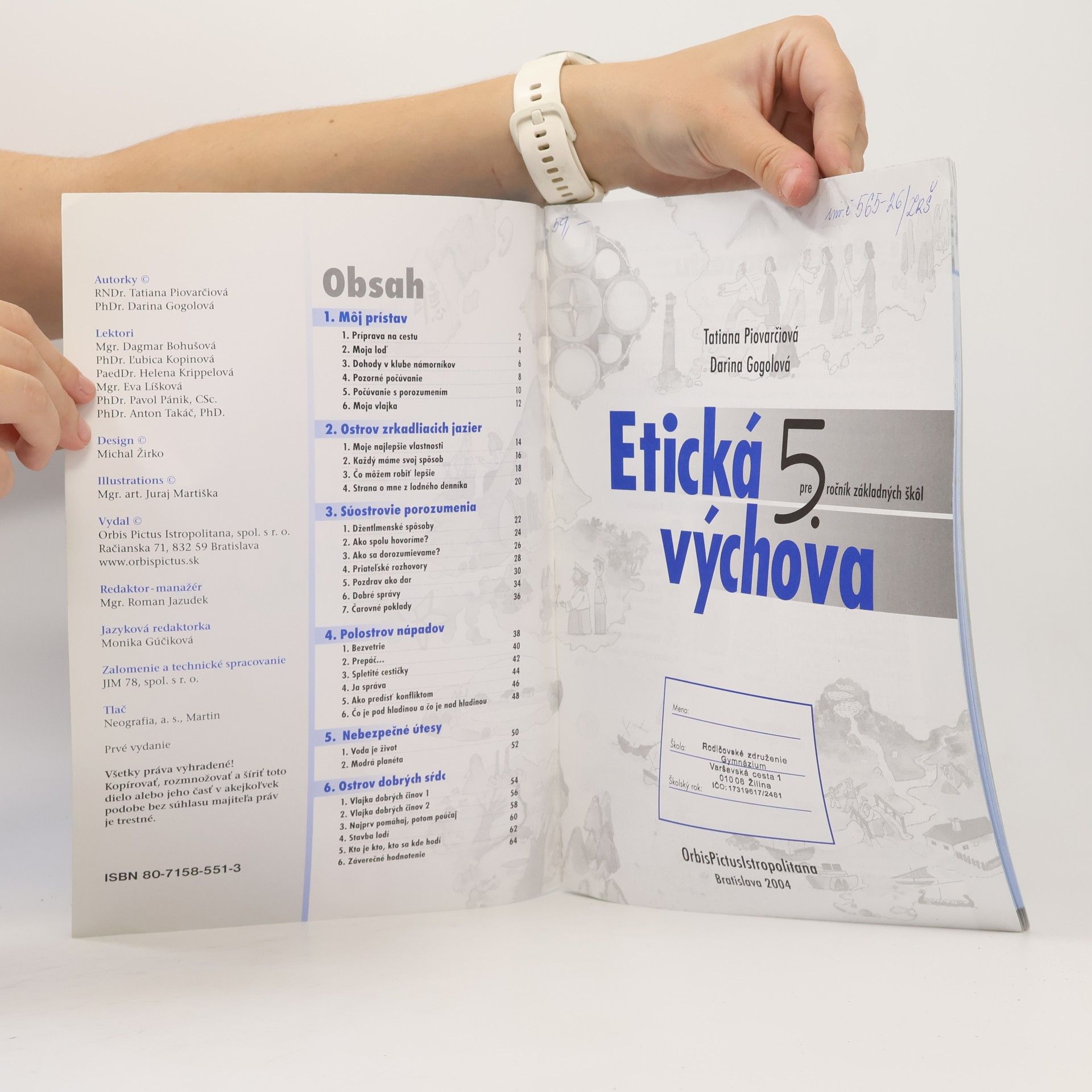 Tatiana Piovarčiová Etická výchova 5