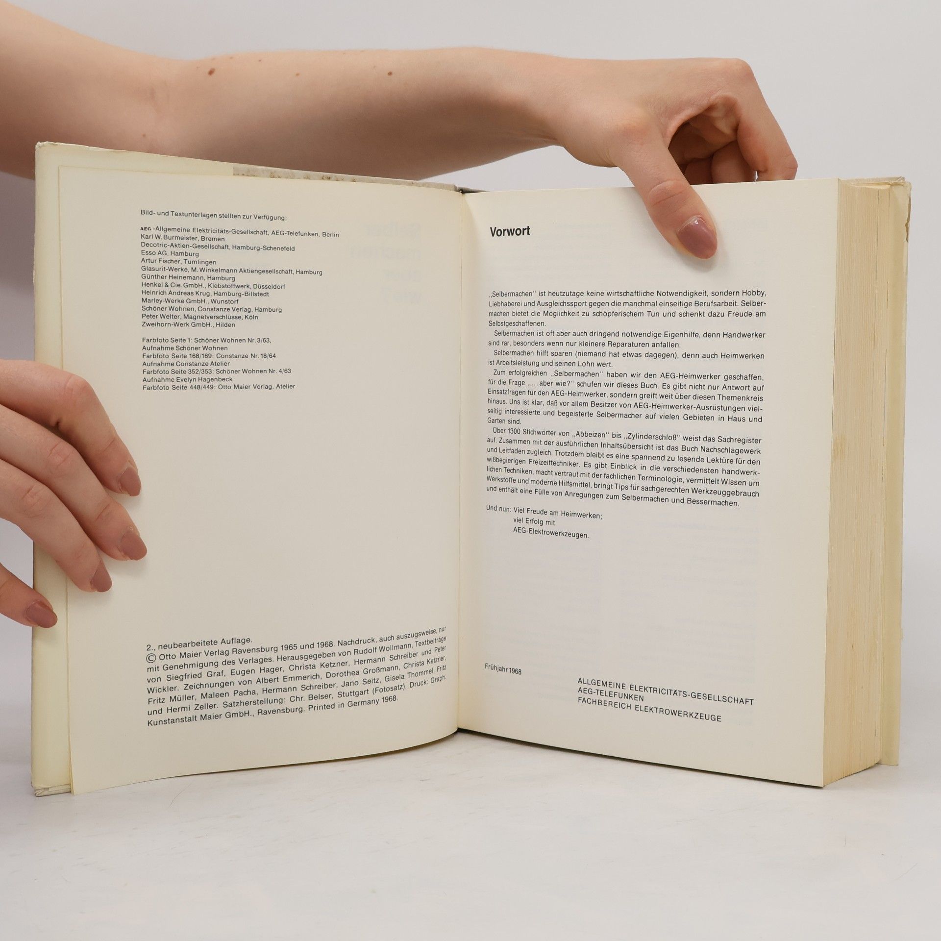 Rudolf Wollmann elber machen, aber wie? Das große Werkbuch zum AEG Heimwerker