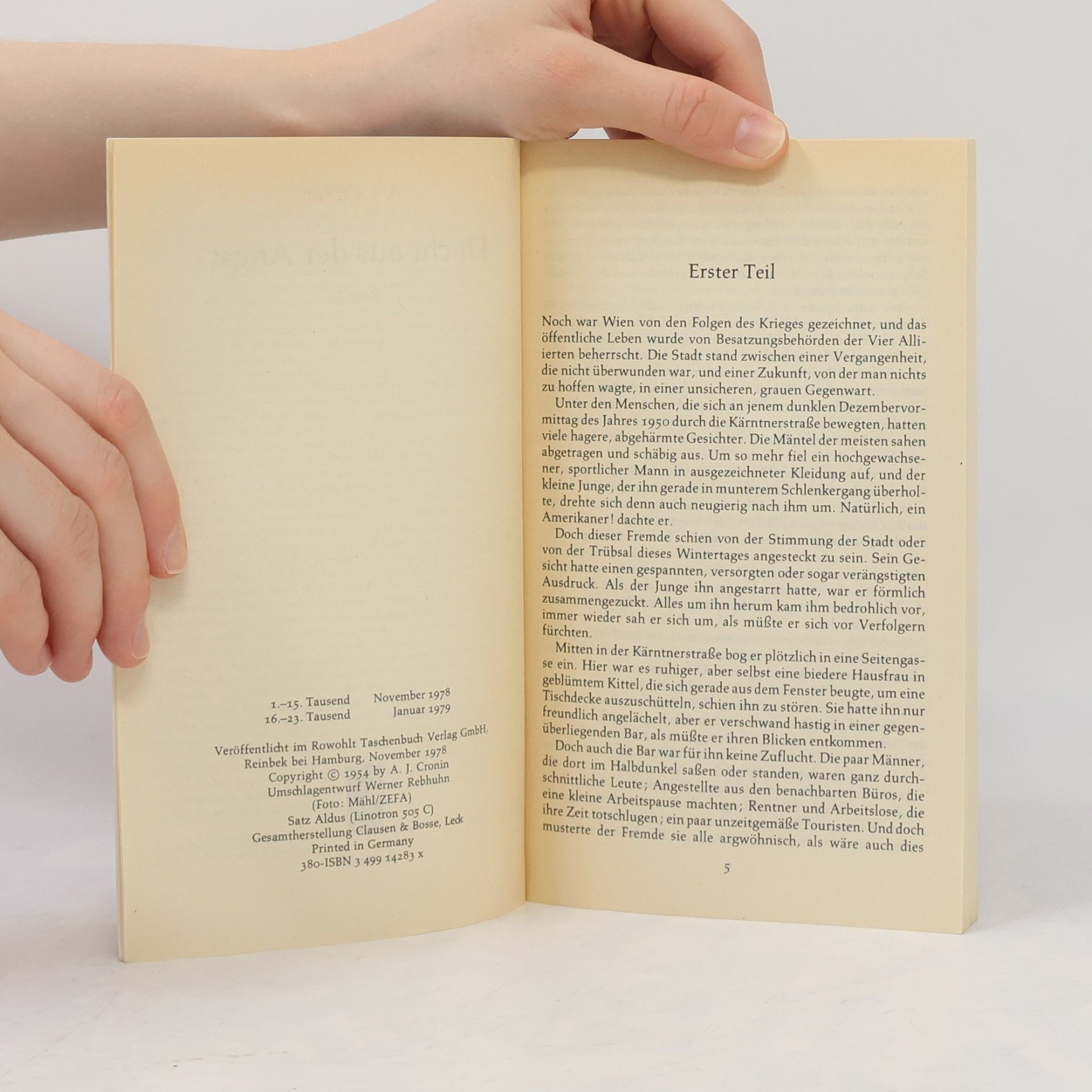 A. J. Cronin Flucht aus der Angst