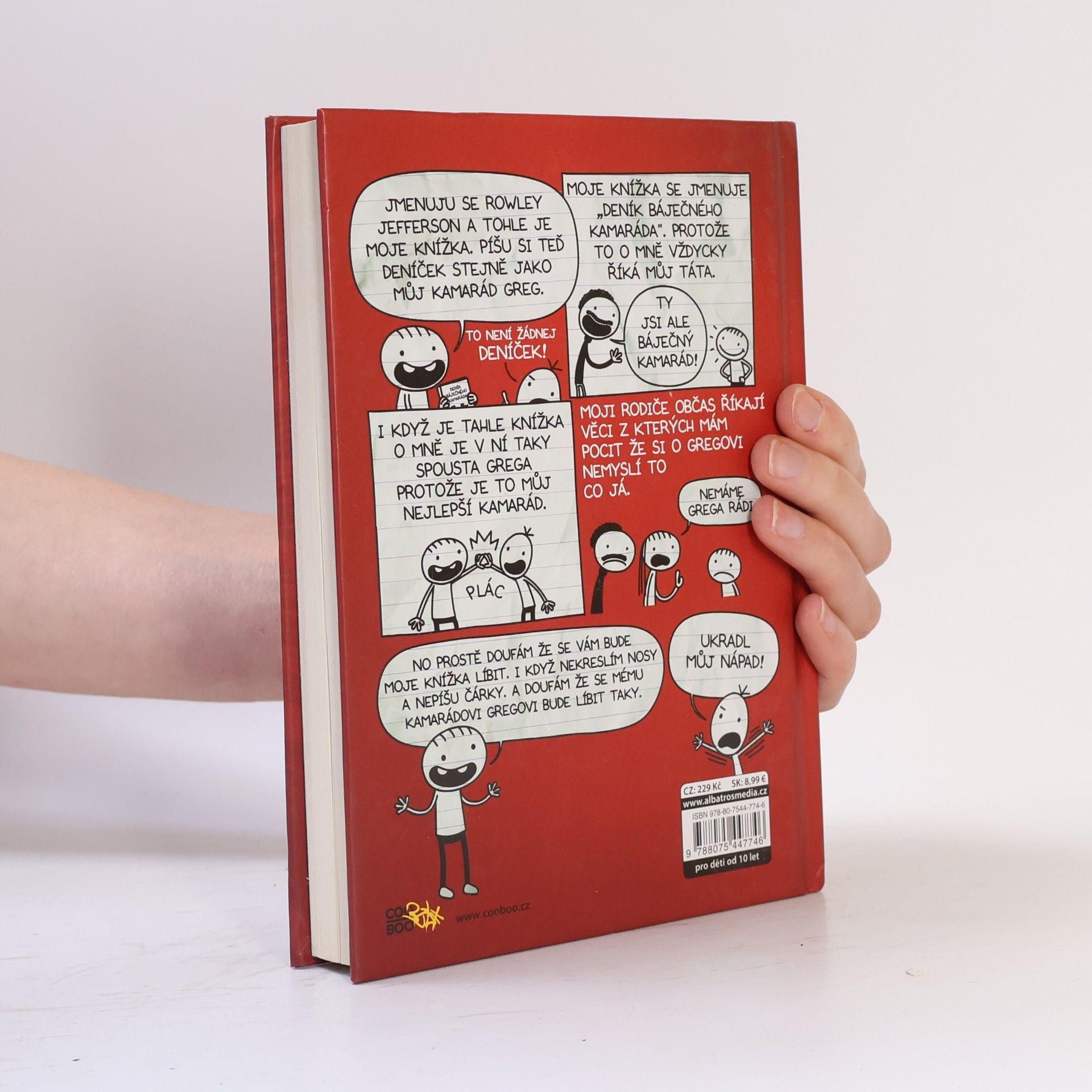 Jeff Kinney Deník báječného kamaráda. Píše Rowley Jefferson