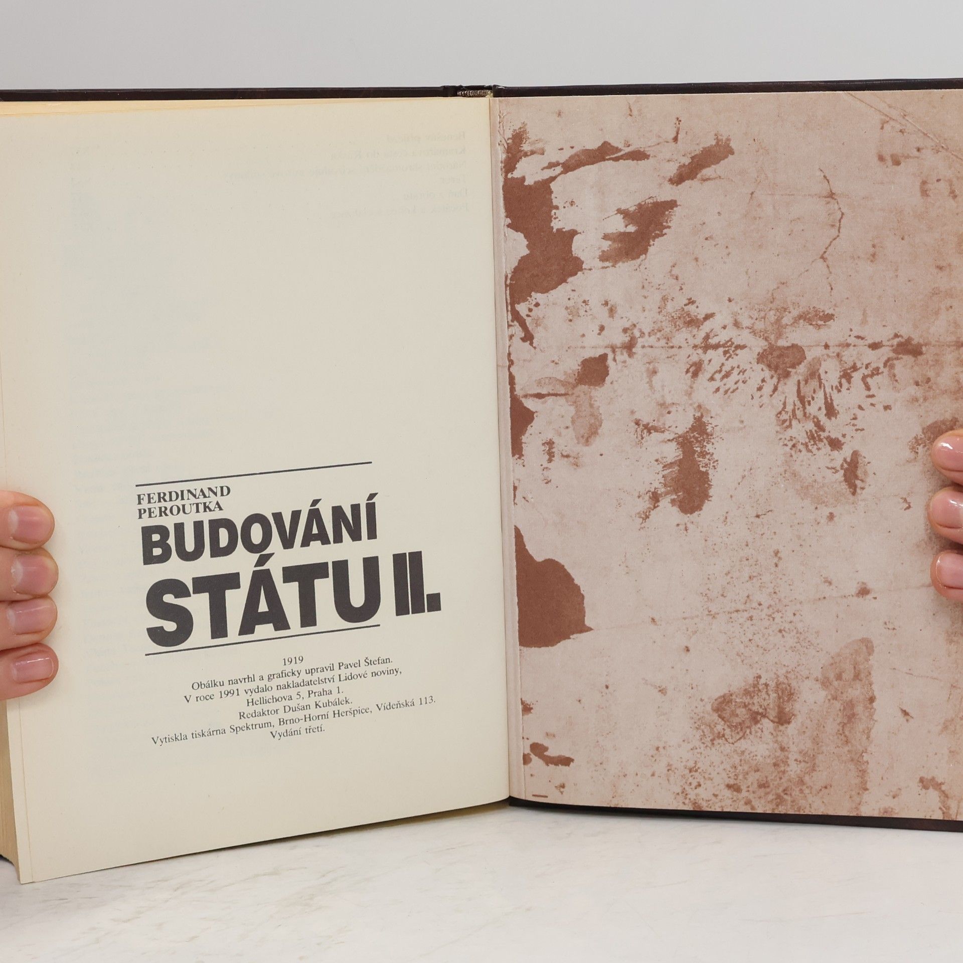 Ferdinand Peroutka Budování státu II. 1919