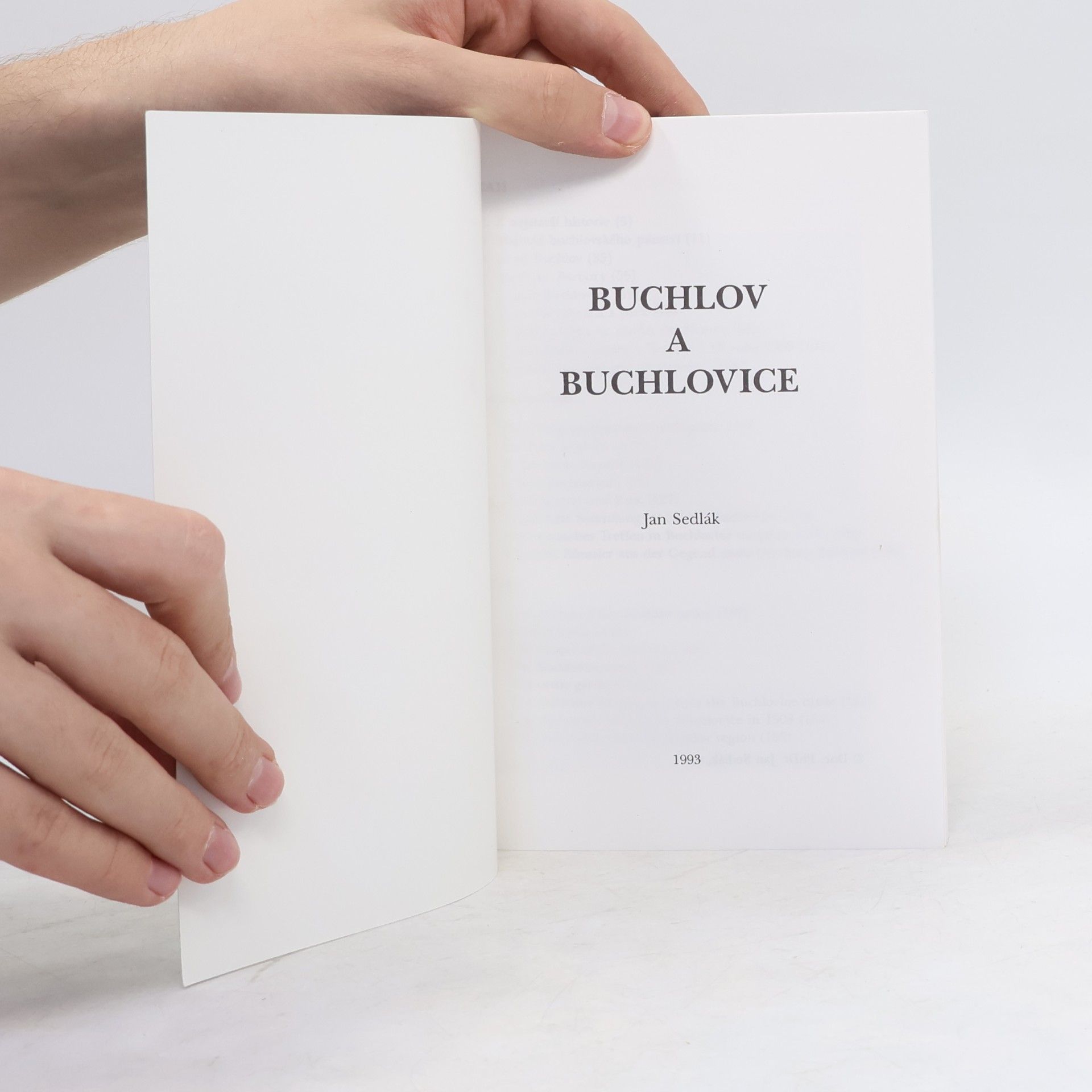Jan Sedlák Buchlov a Buchlovice