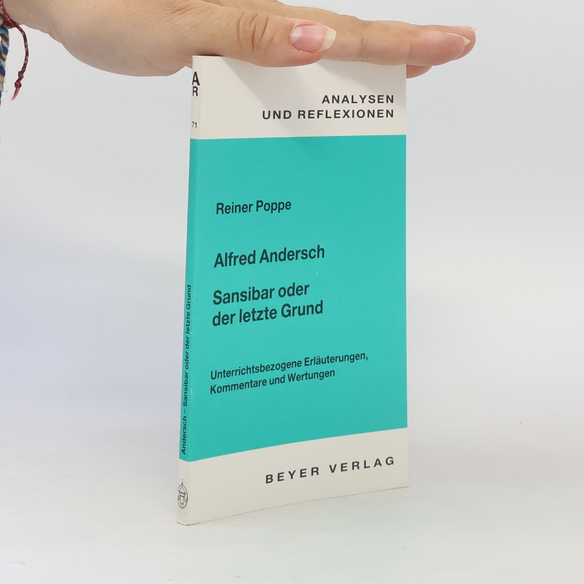 Reiner Poppe Alfred Andersch, Sansibar oder der letzte Grund