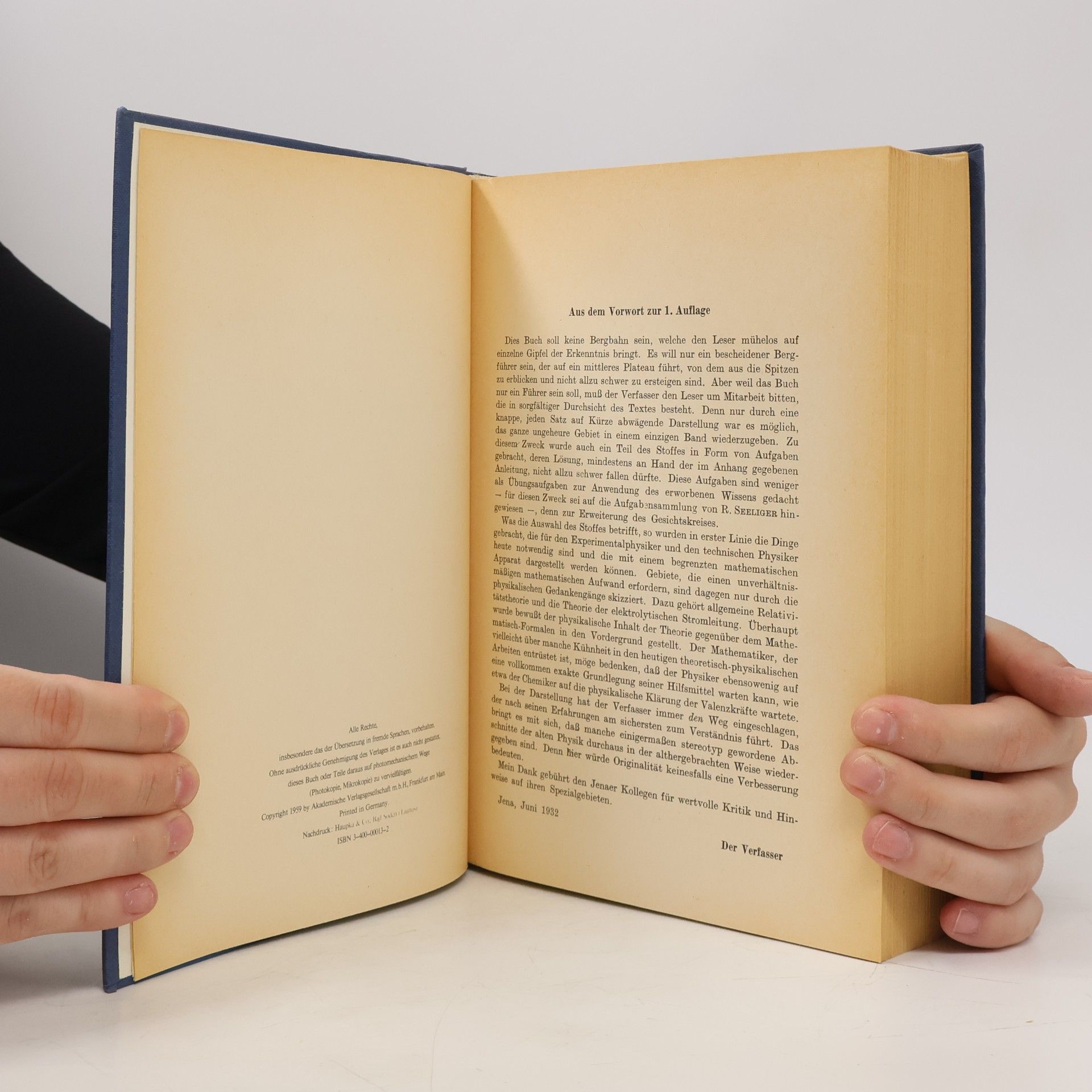 Prof. Dr. Georg Joos Lehrbuch der theoretischen Physik