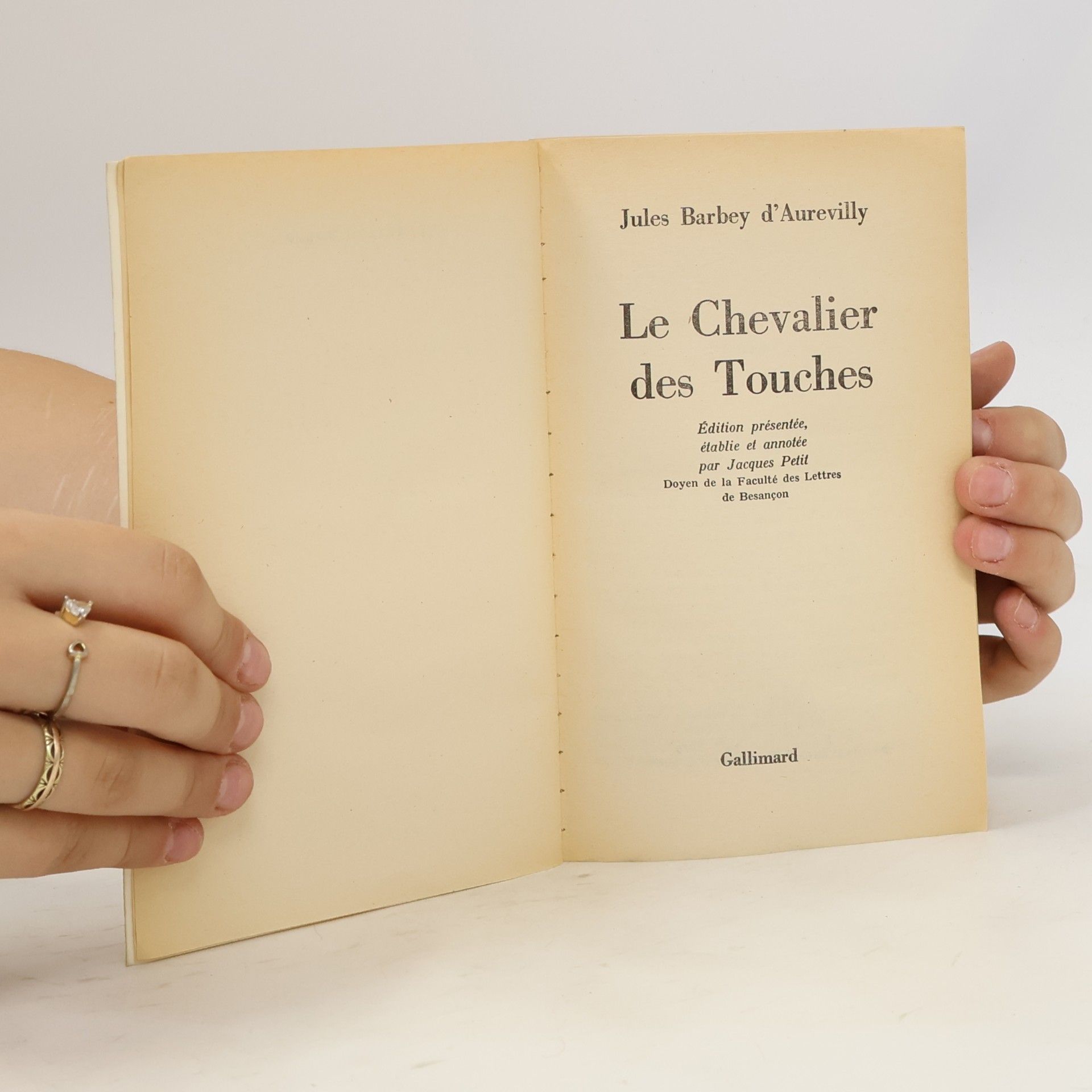 Jules Amédée Barbey d. Aurevilly Le Chevalier des Touches