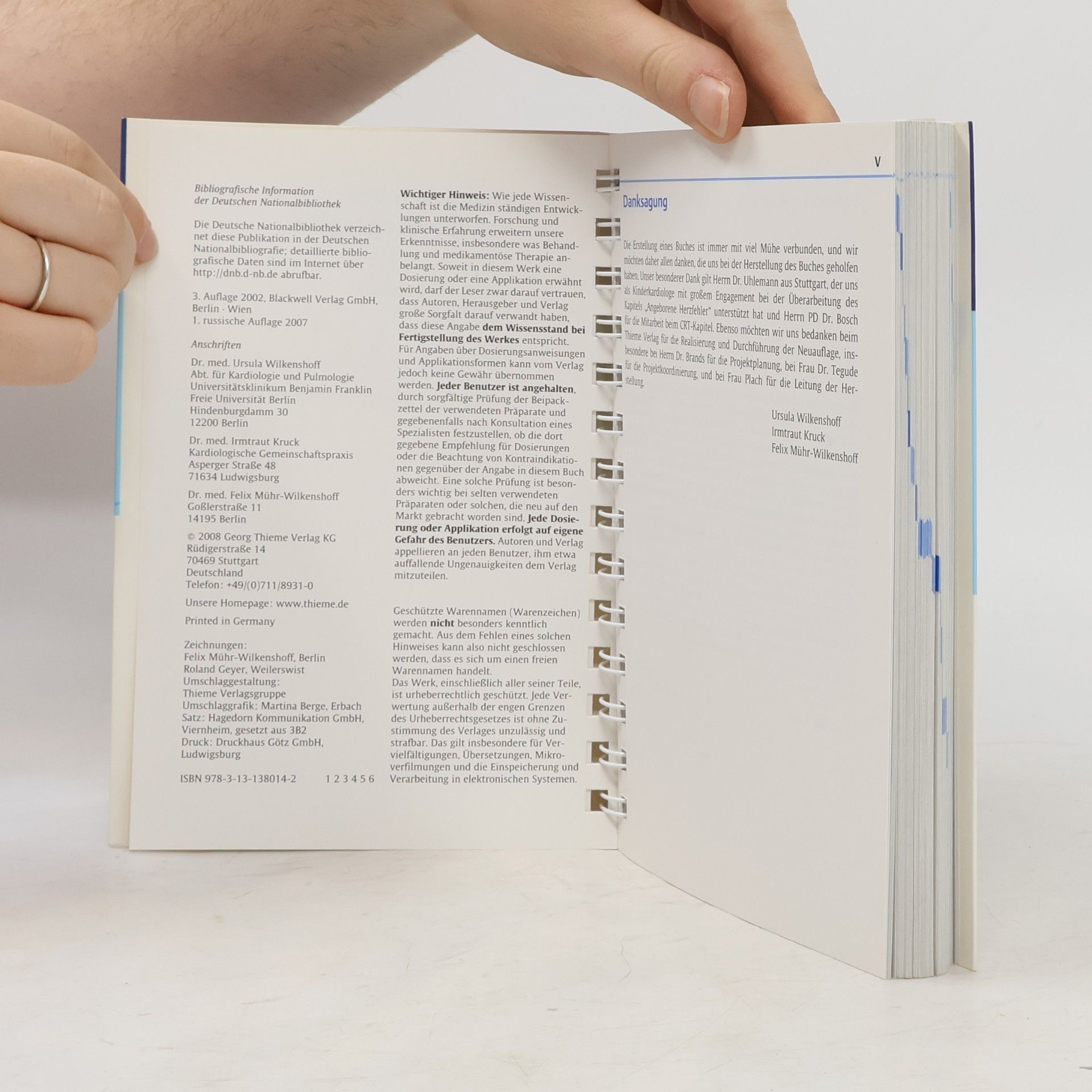 Ursula Wilkenshoff Handbuch der Echokardiographie: Vollständig überarbeitete und erweiterte Auflage