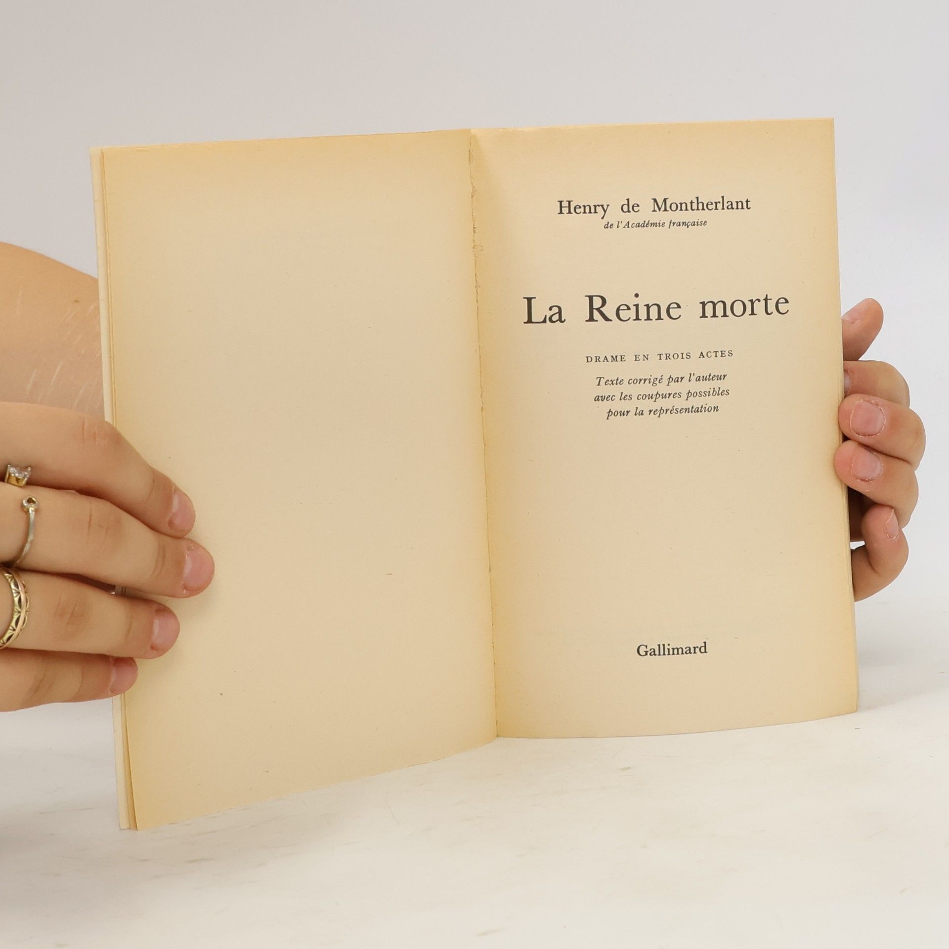 Henry de Montherlant La Reine morte