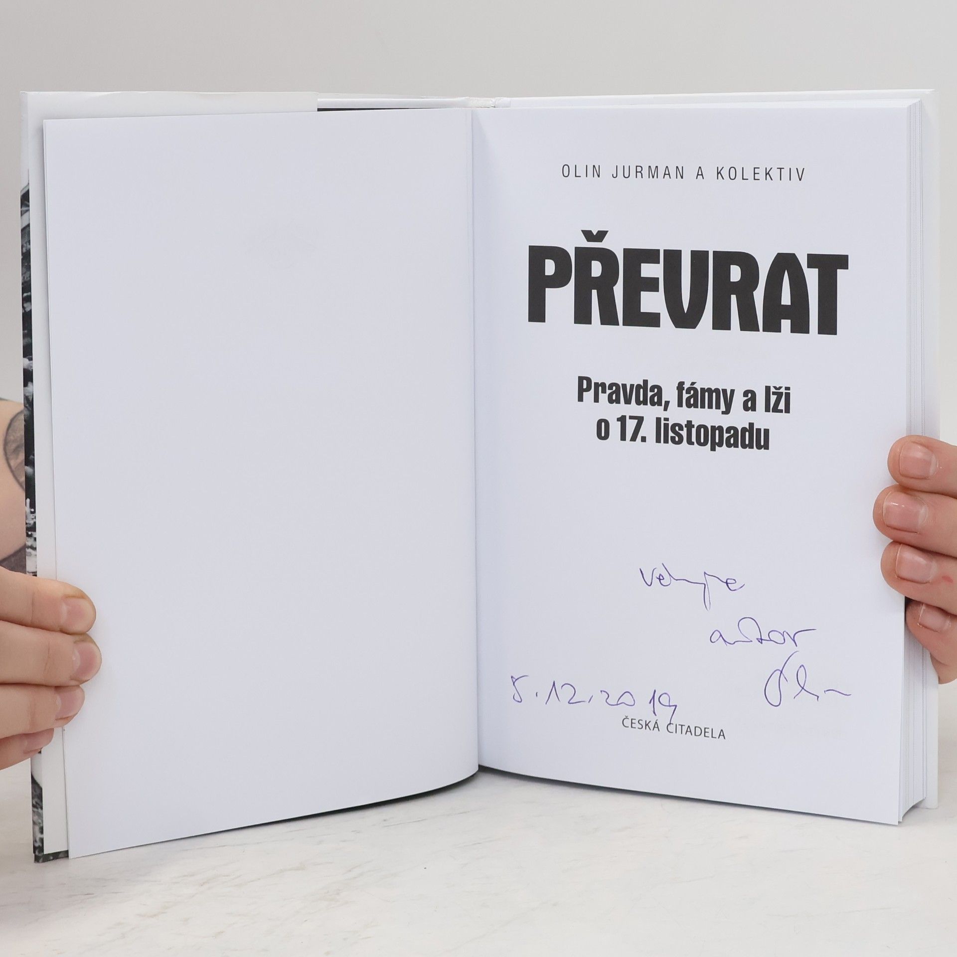 Oldřich Jurman Převrat - Pravda, fámy a lži o 17. listopadu