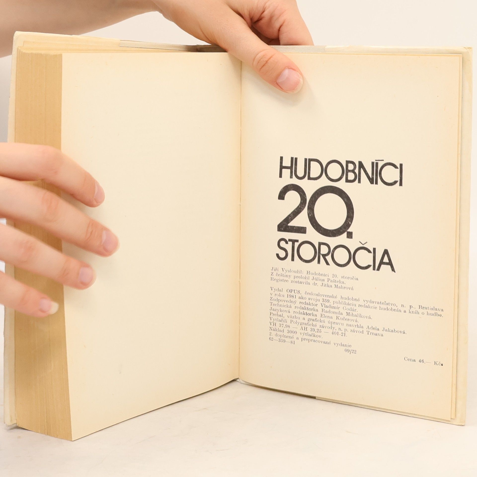 Jiří Vysloužil Hudobníci 20. storočia.