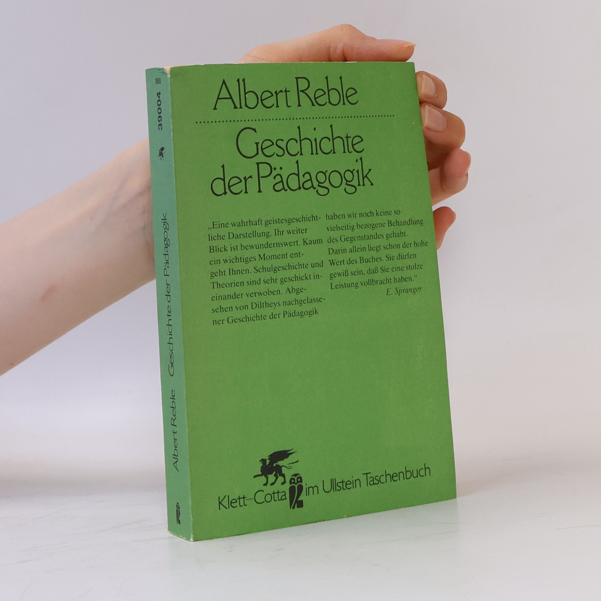 Albert Reble Geschichte der Pädagogik