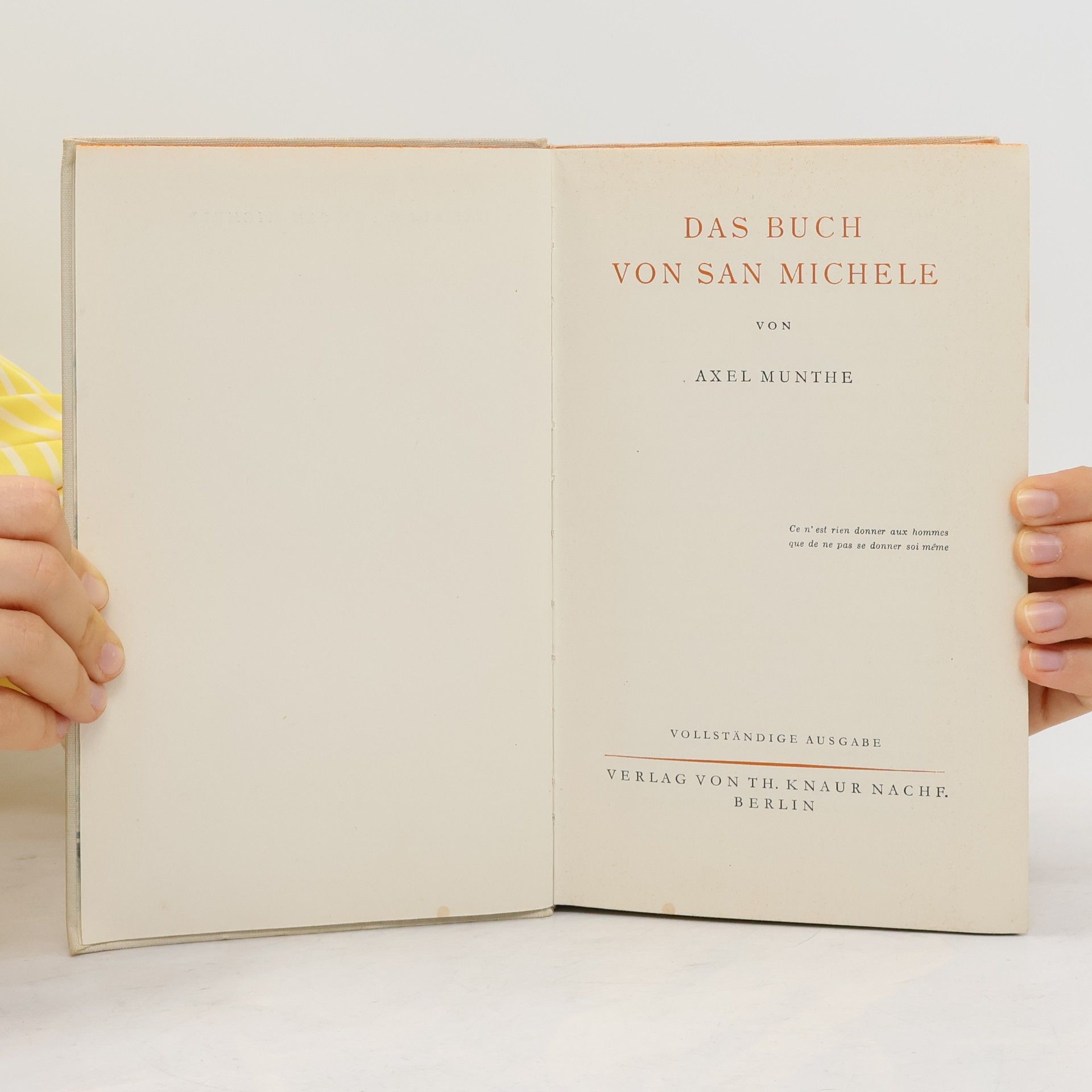Axel Munthe Das Buch von San Michele