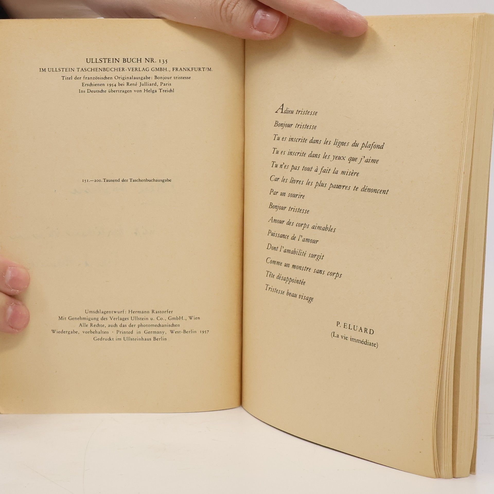 Françoise Sagan Bonjour tristesse