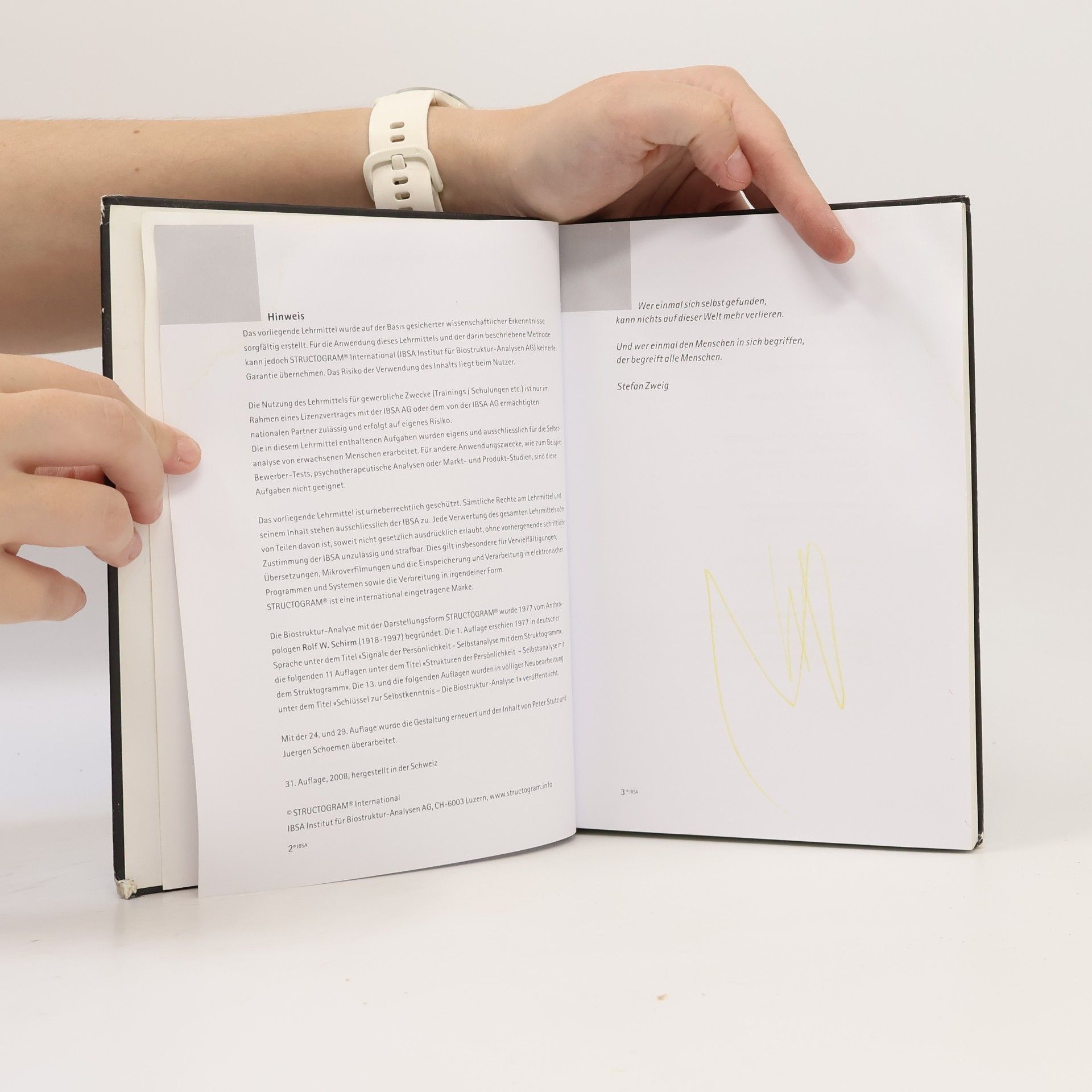 Rolf W. Schirm Die Biostruktur-Analyse 1. Schlüssel zur Selbstkenntnis