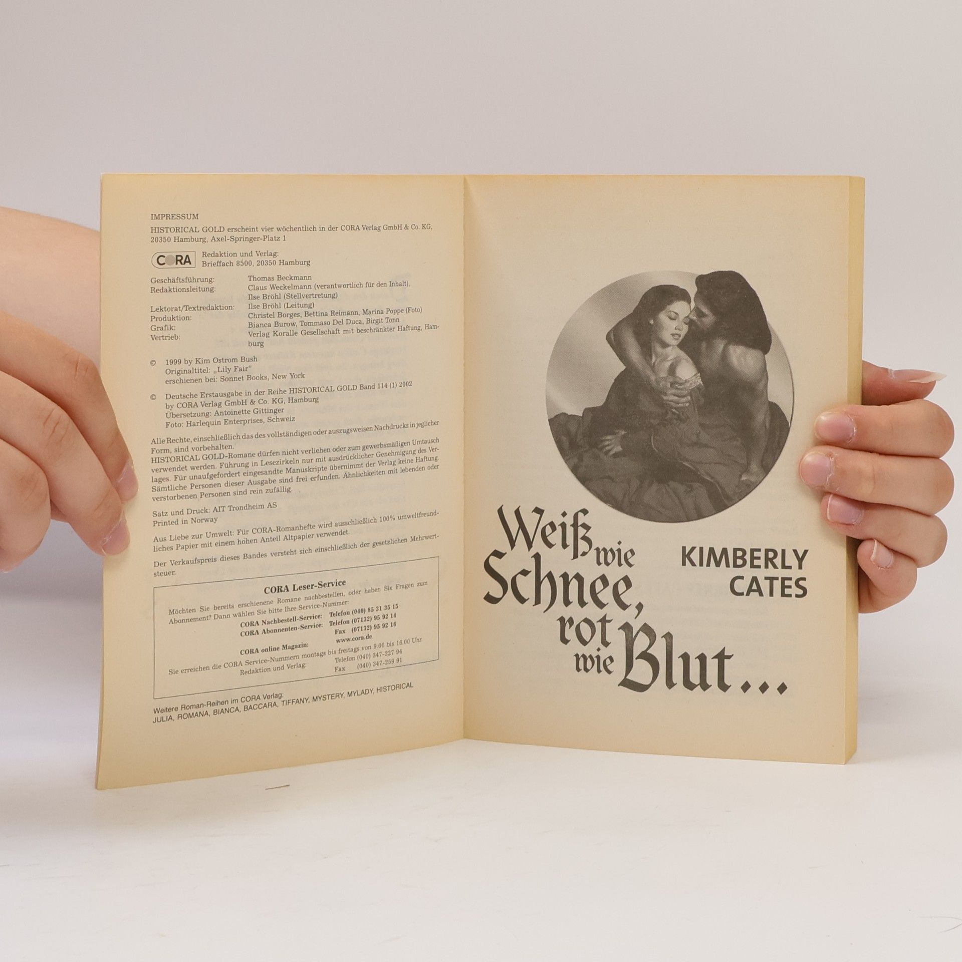 Kimberly Cates Historical Gold Bd. 114. Weiß wie Schnee, Rot wie Blut...