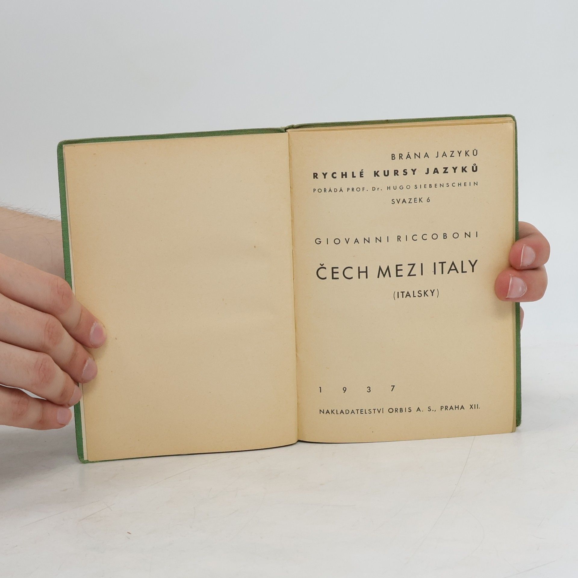 Giovanni Riccoboni Čech mezi Italy