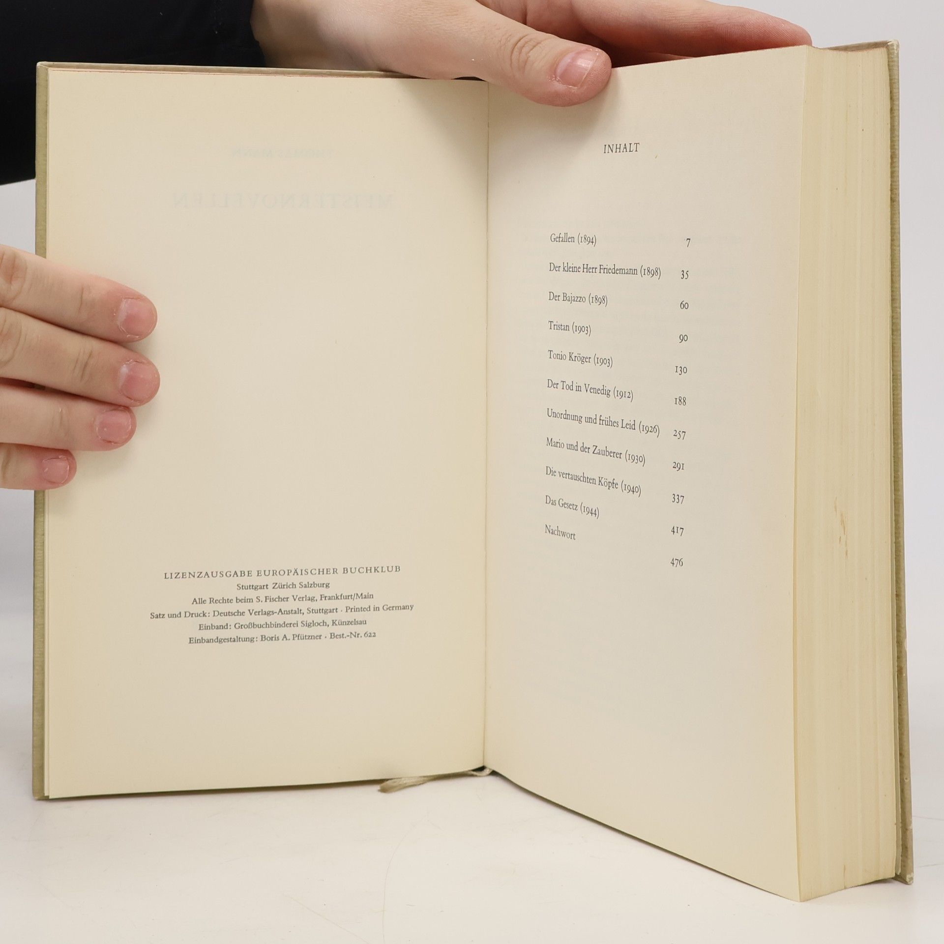 Thomas Mann Meister-Novellen