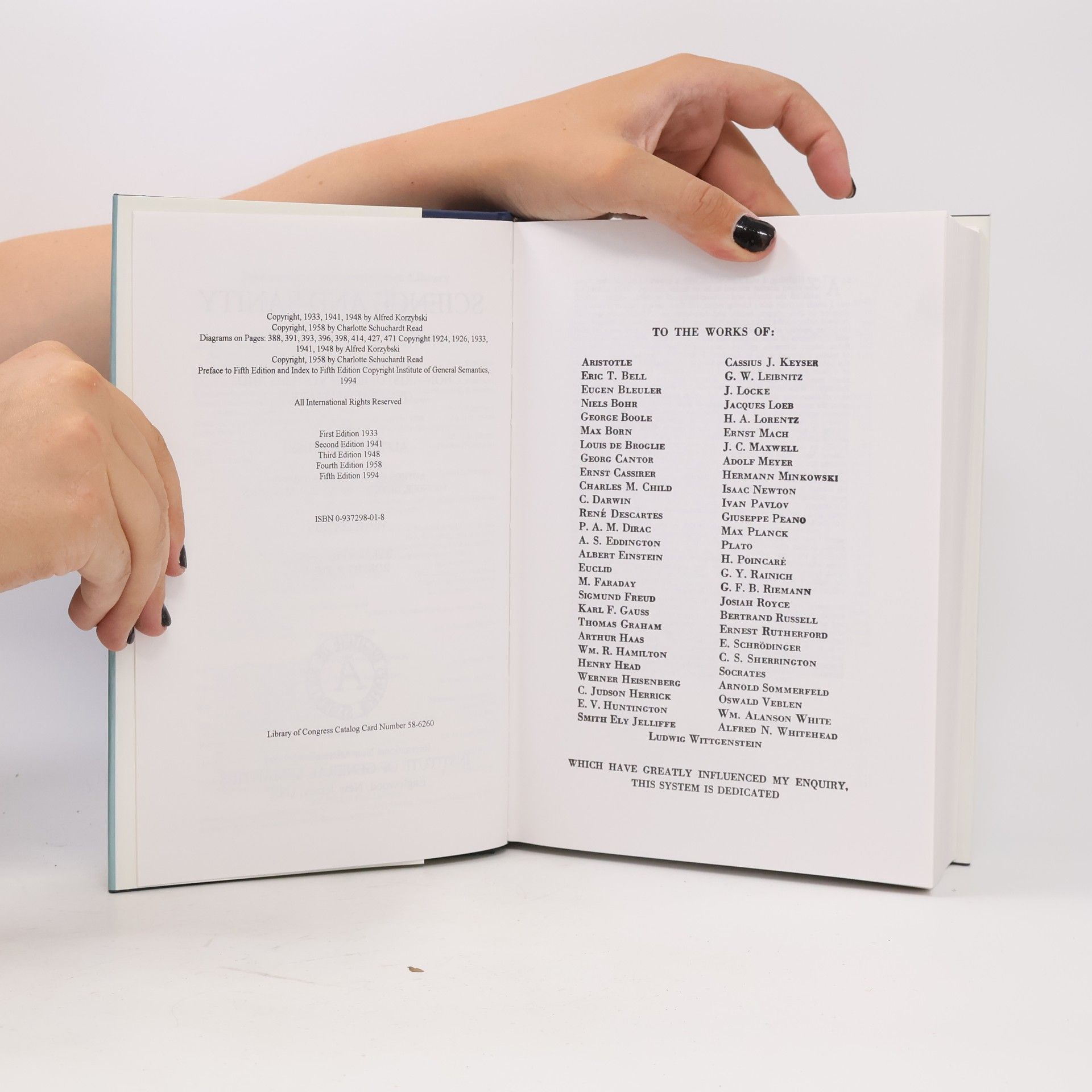 Alfred Korzybski International Non-Aristotelian Library: Science and Sanity