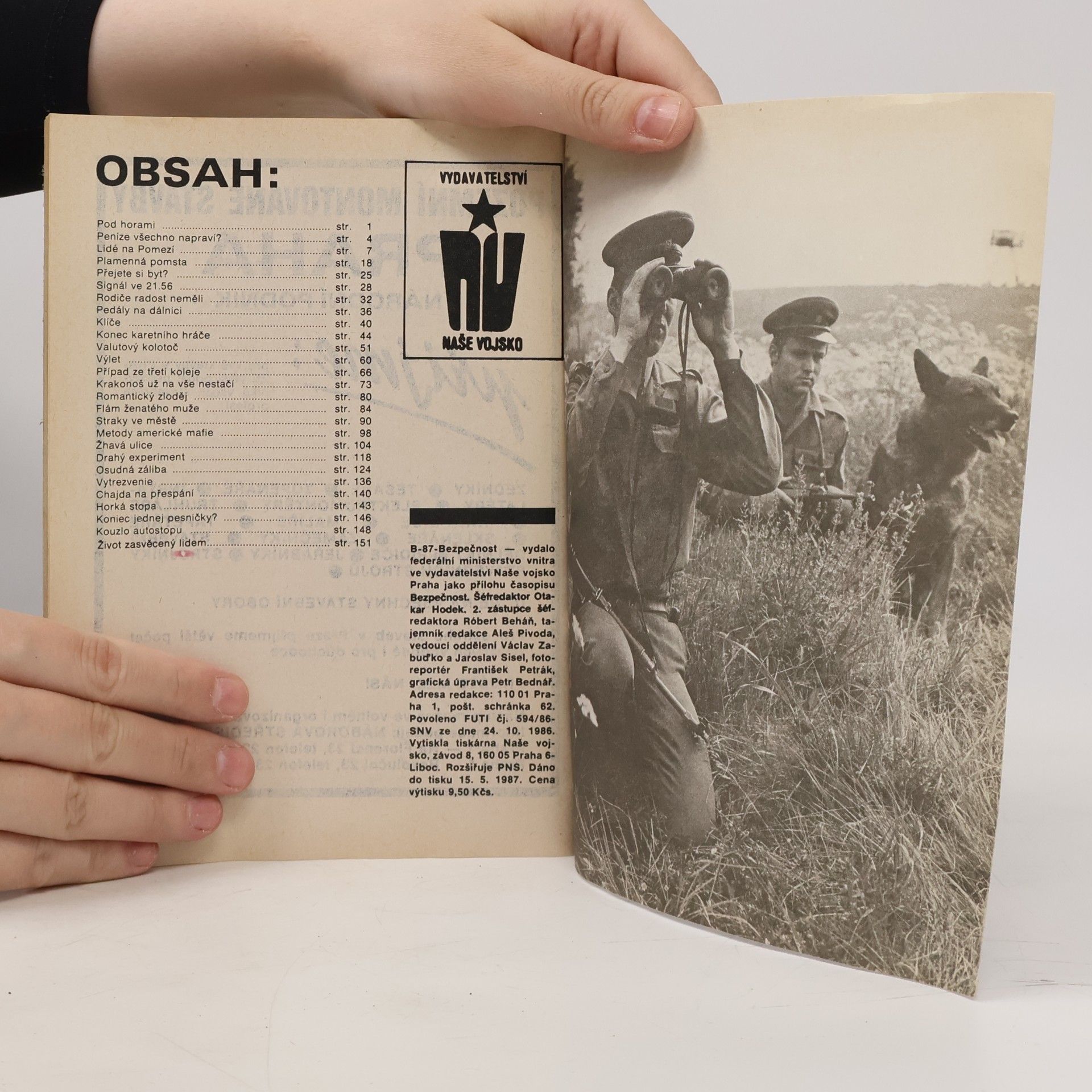 Autorenkollektiv Bezpečnost '87 : Příloha časopisu Bezpečnost